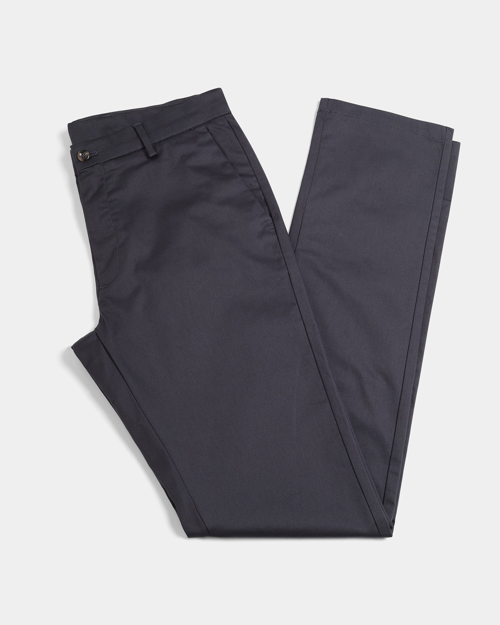 Blue Unwrinkle Solid Khakis - Bromo
