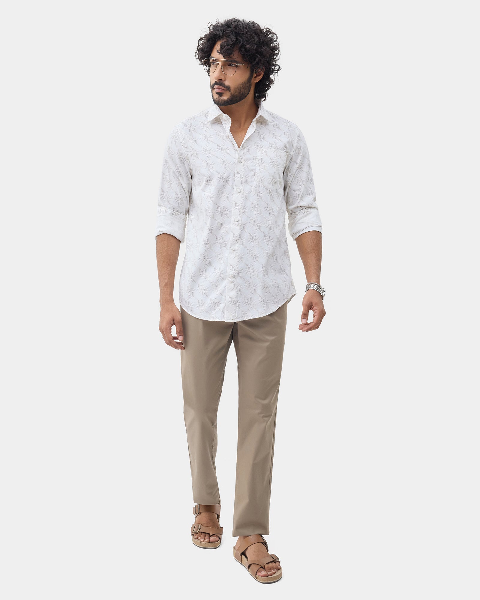 Mouse Unwrinkle Solid Khakis - Bromo