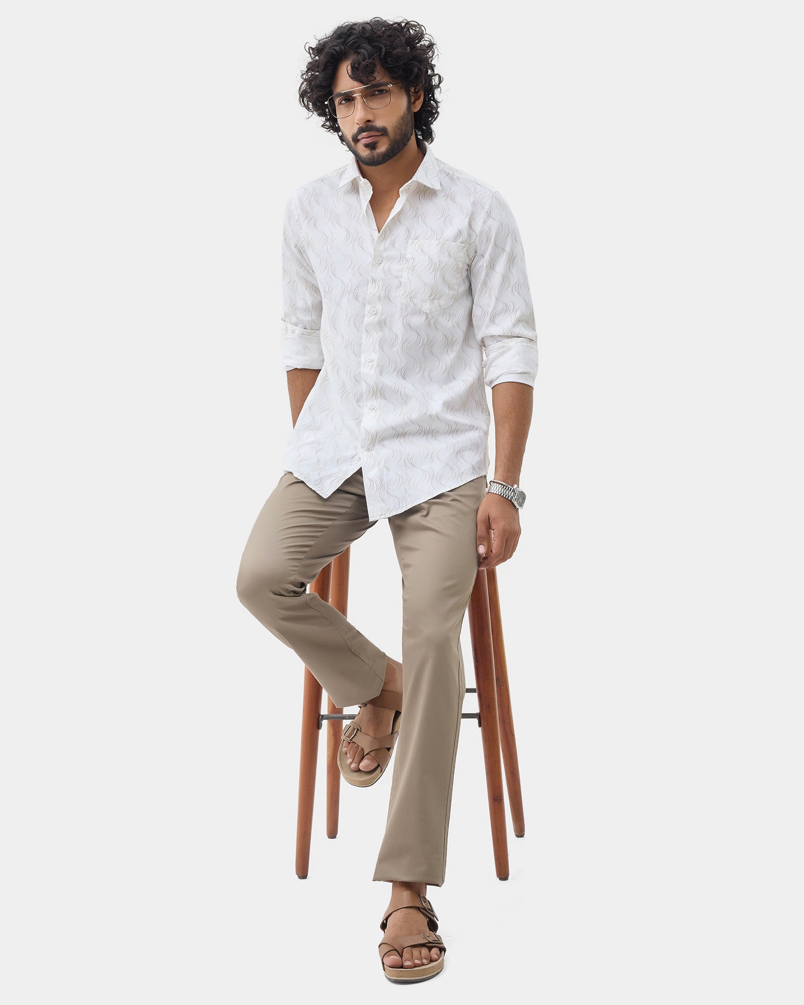 Mouse Unwrinkle Solid Khakis - Bromo