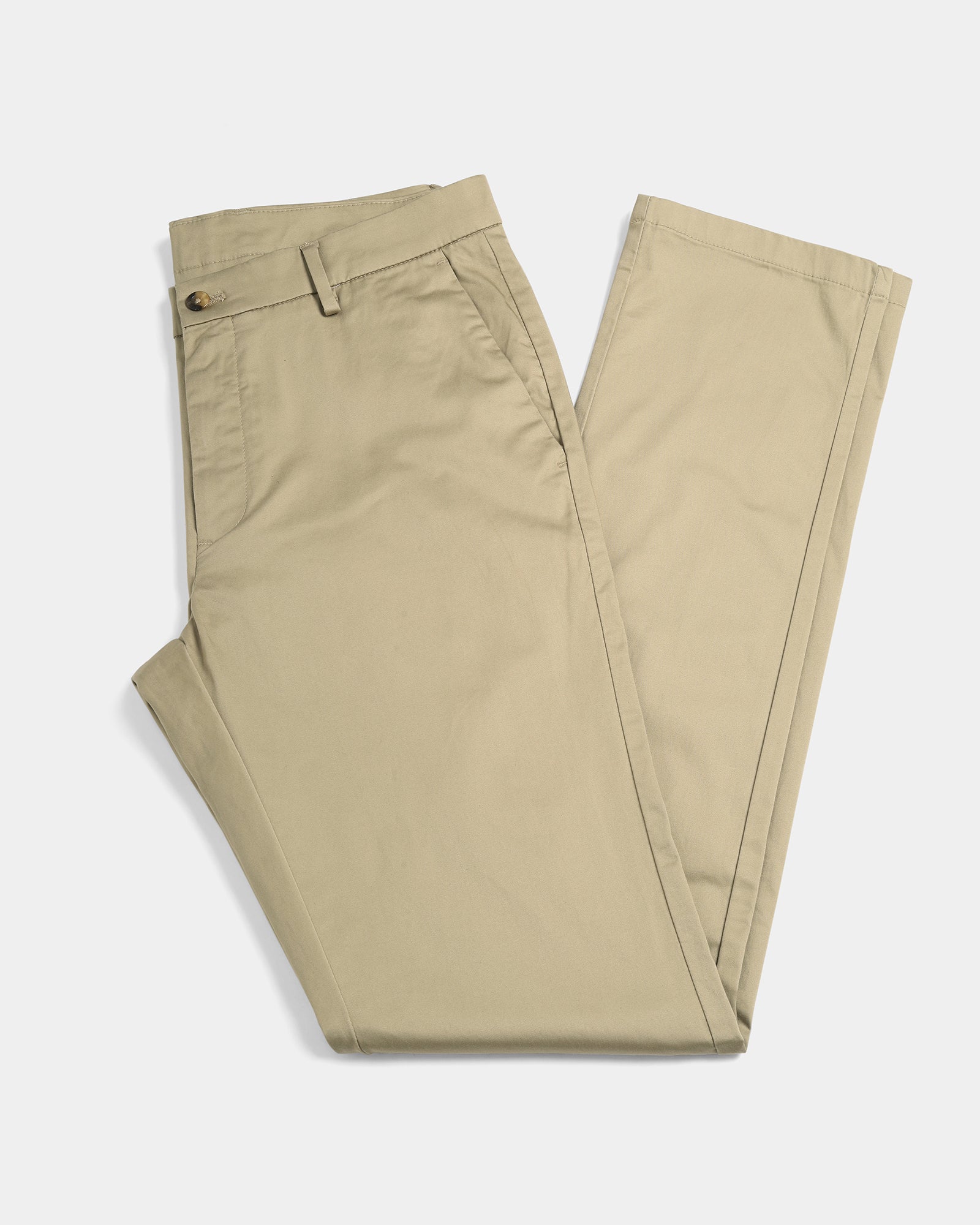 Khaki Unwrinkle Solid Khakis - Bromo