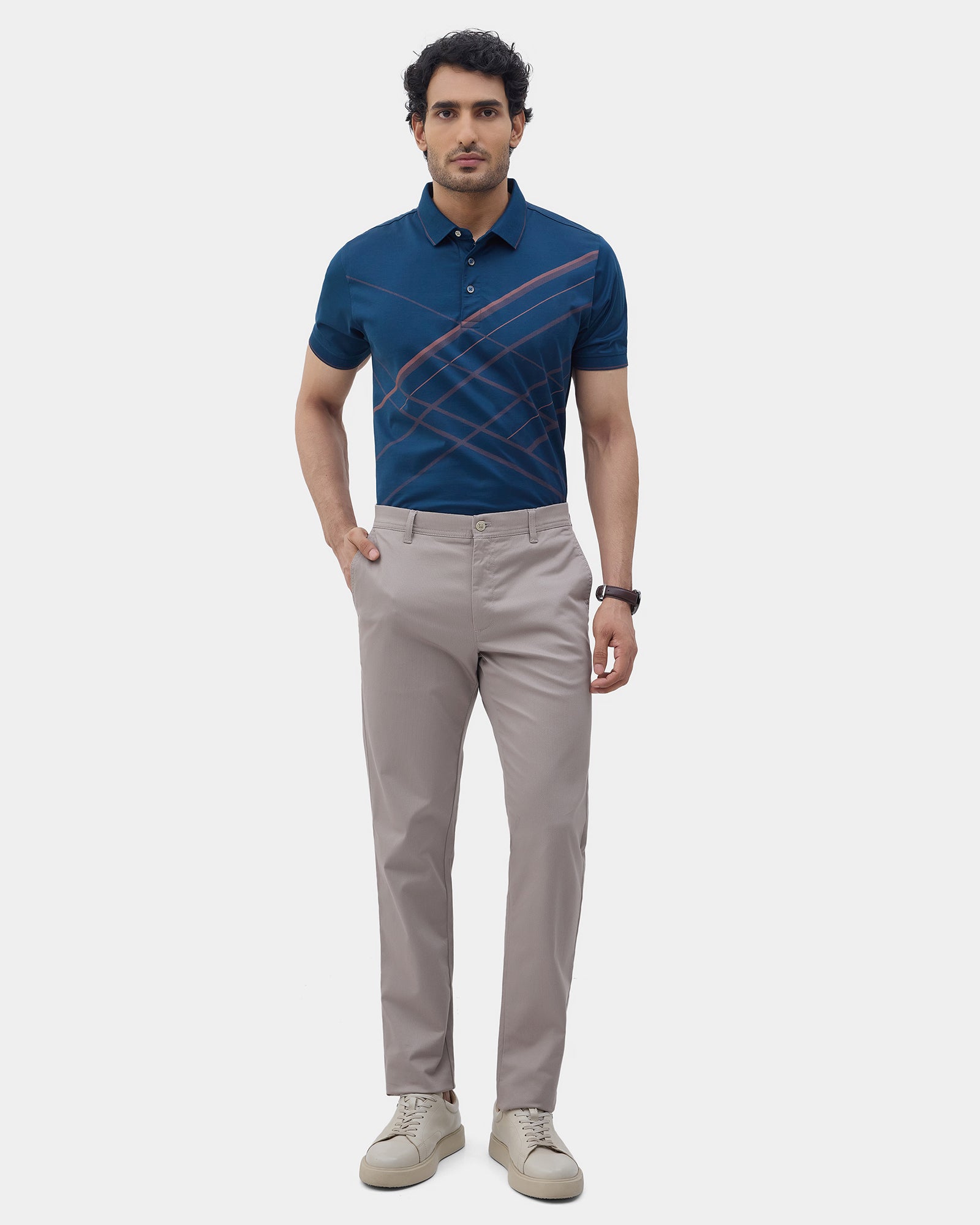 Fawn Printed Khakis - Jura