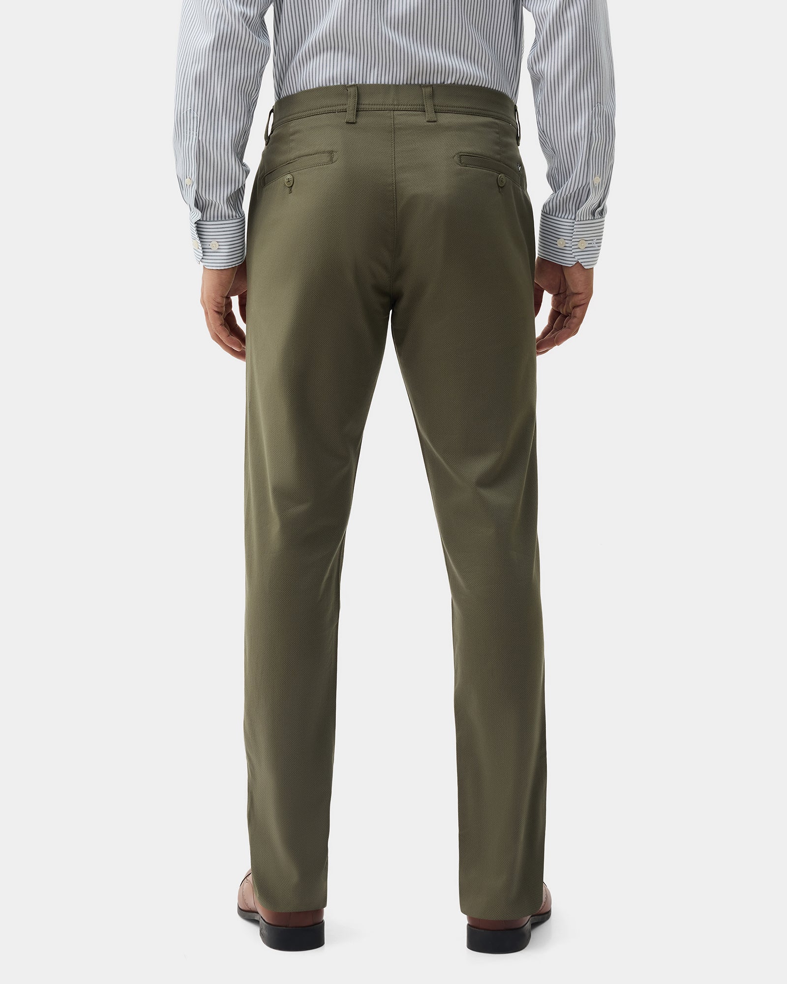 Light Olive Printed Khakis - Jura