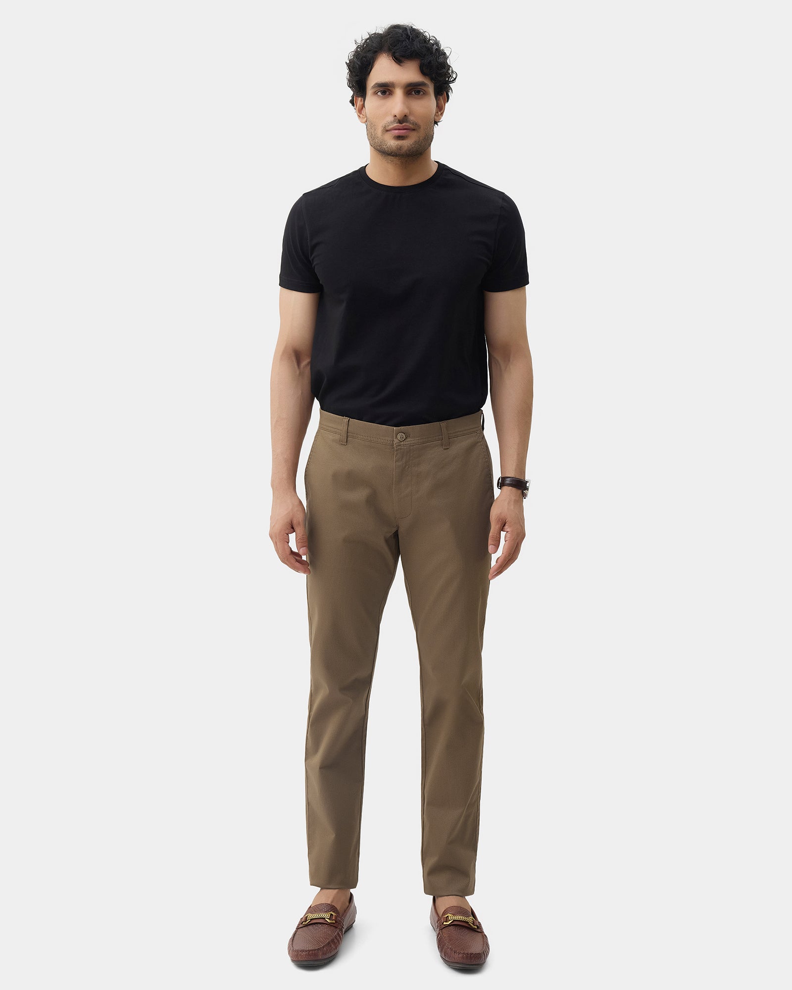Khaki Printed Khakis - Jura