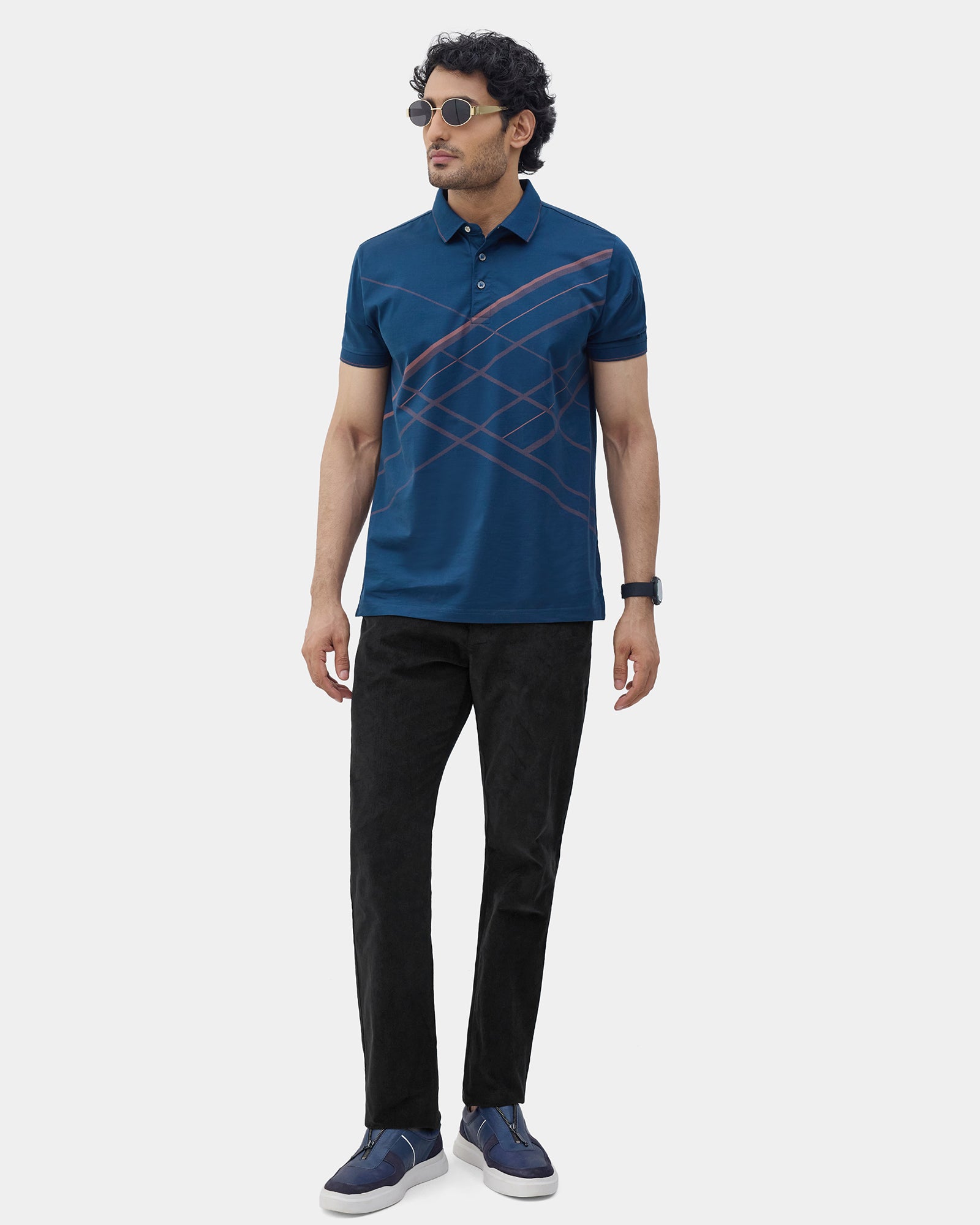 Black Textured Khakis - Zagros