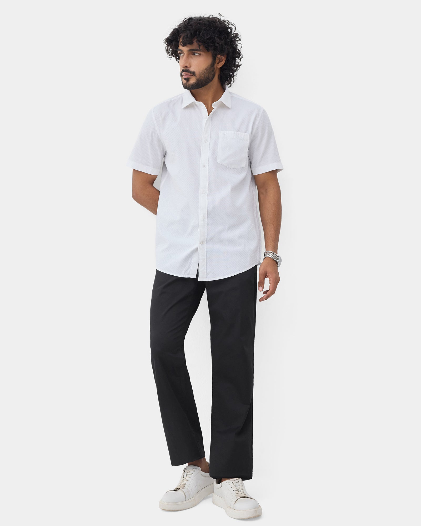 Black Solid Khakis - Bromo