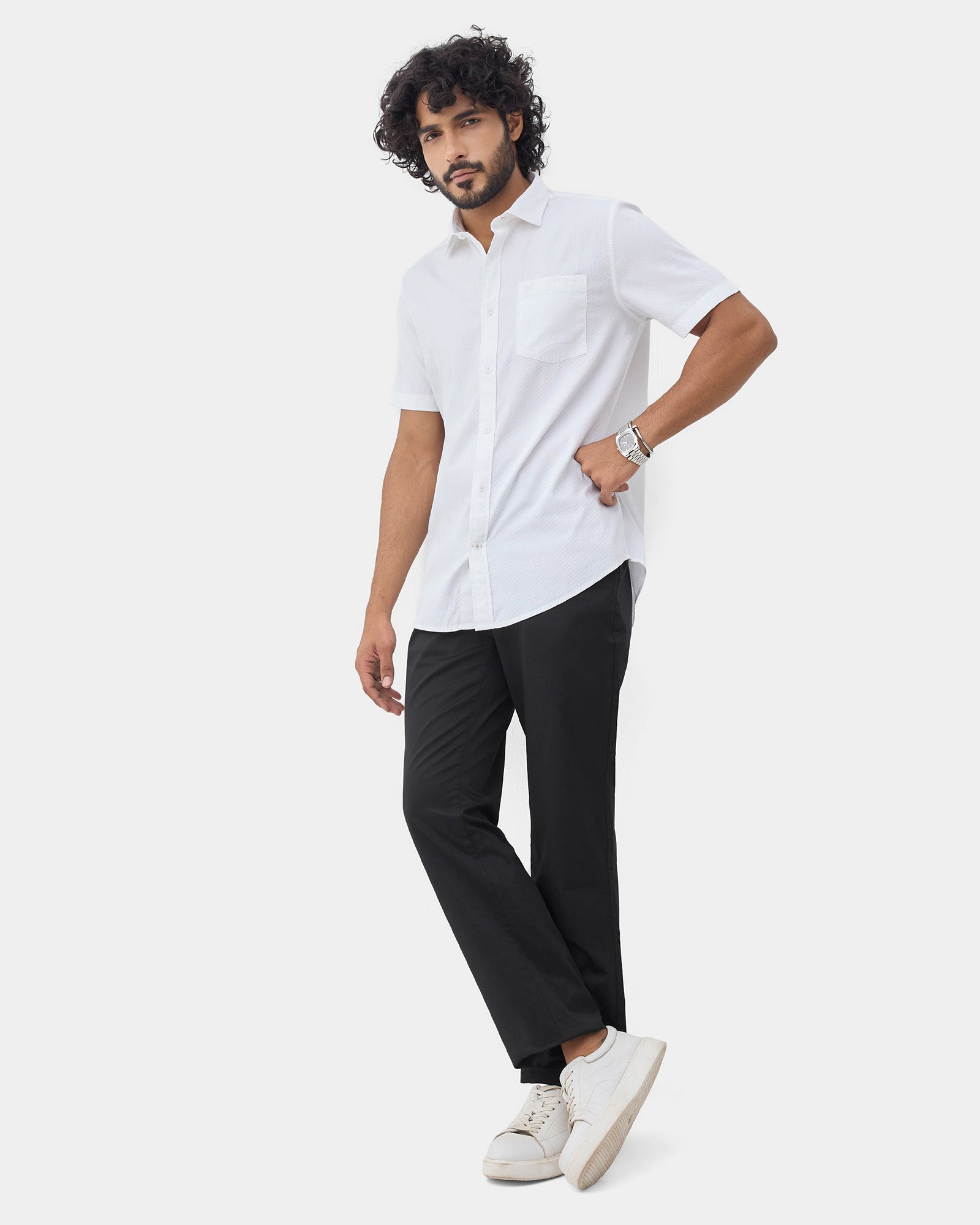 Black Solid Khakis - Bromo