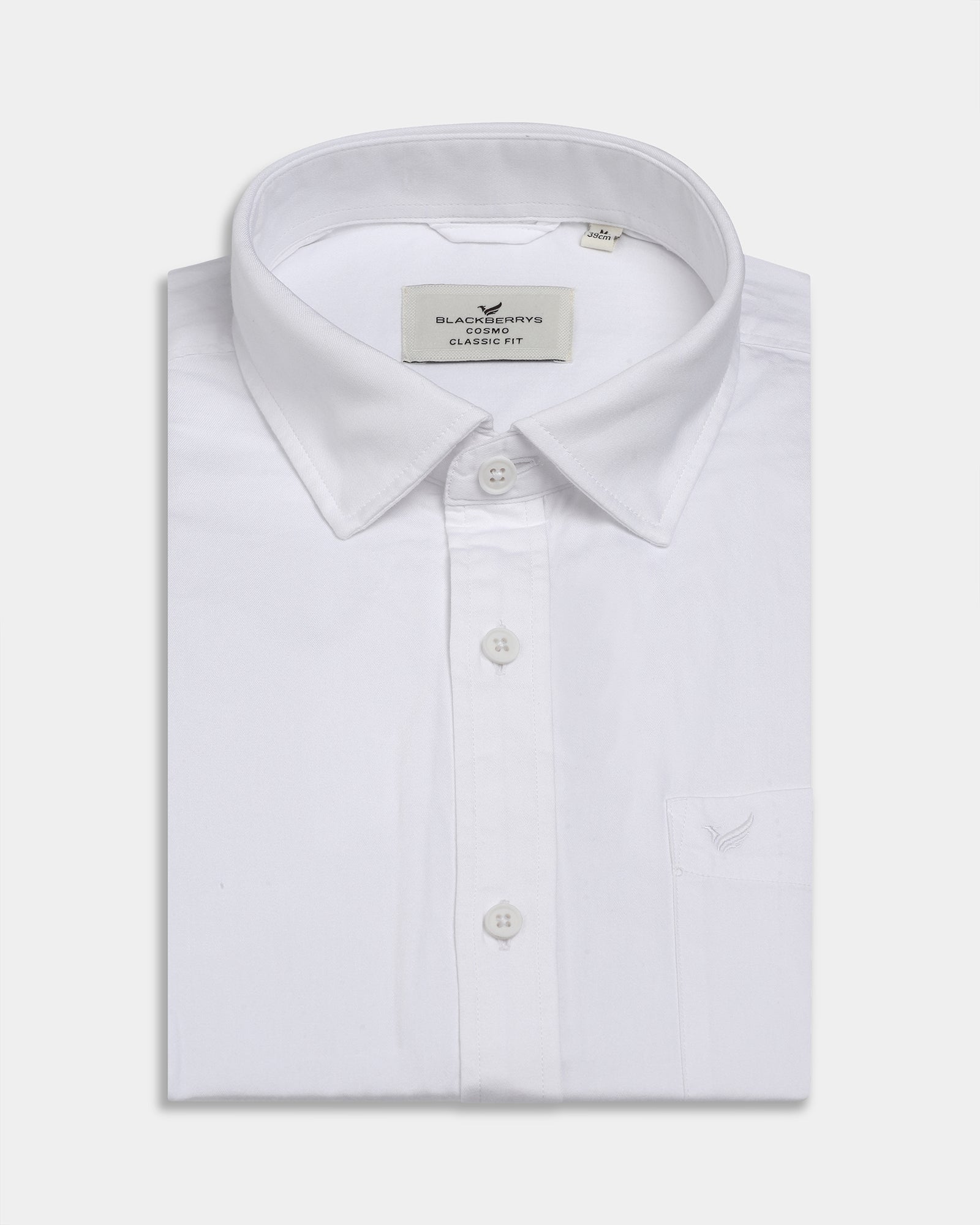 White Solid Shirt - Zento