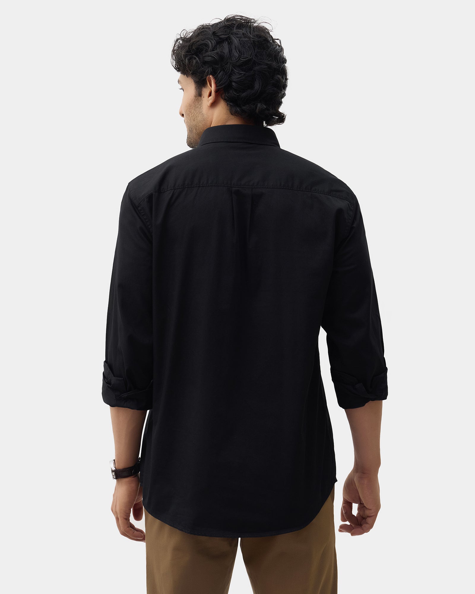 Black Solid Shirt - Zento