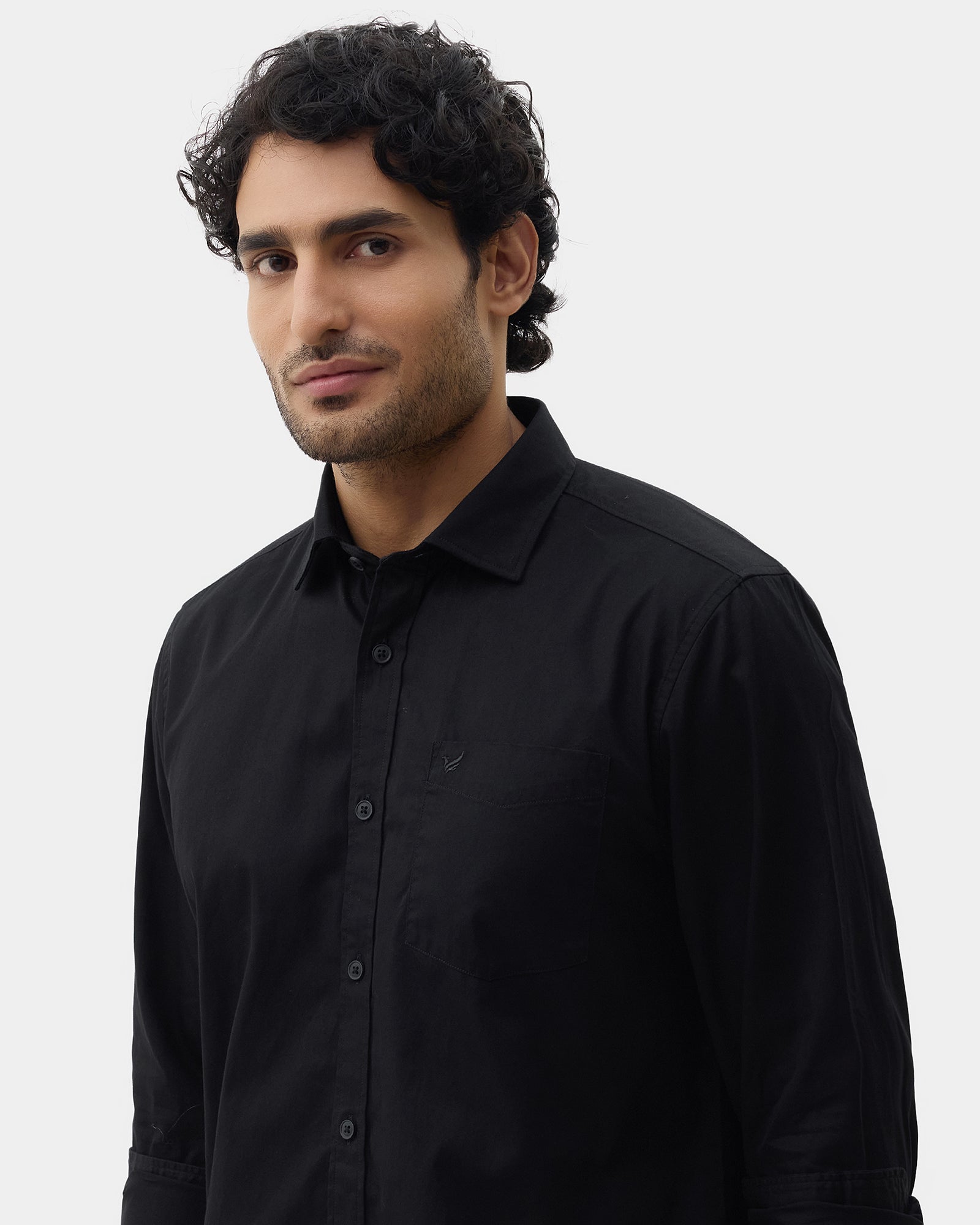 Black Solid Shirt - Zento