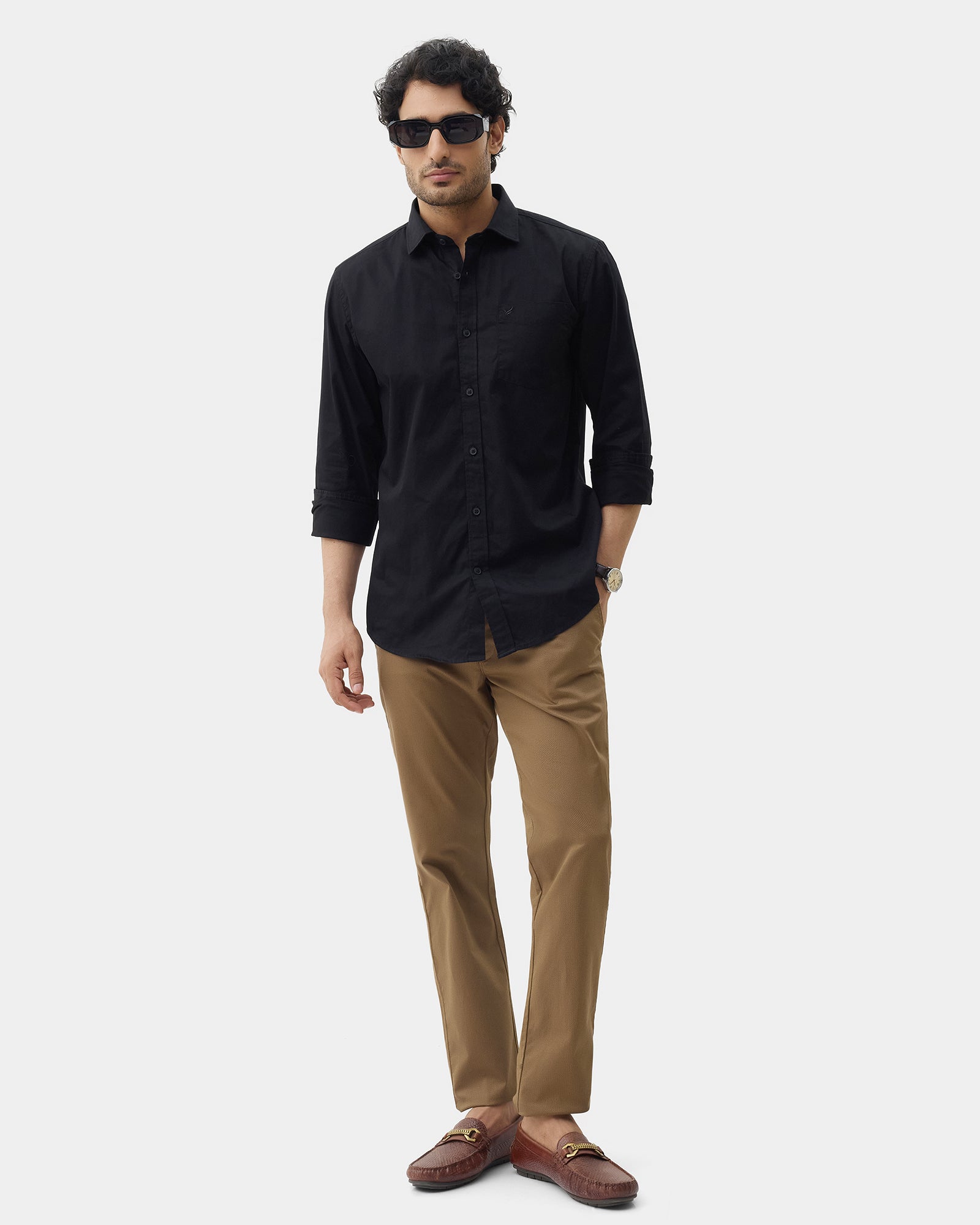Black Solid Shirt - Zento