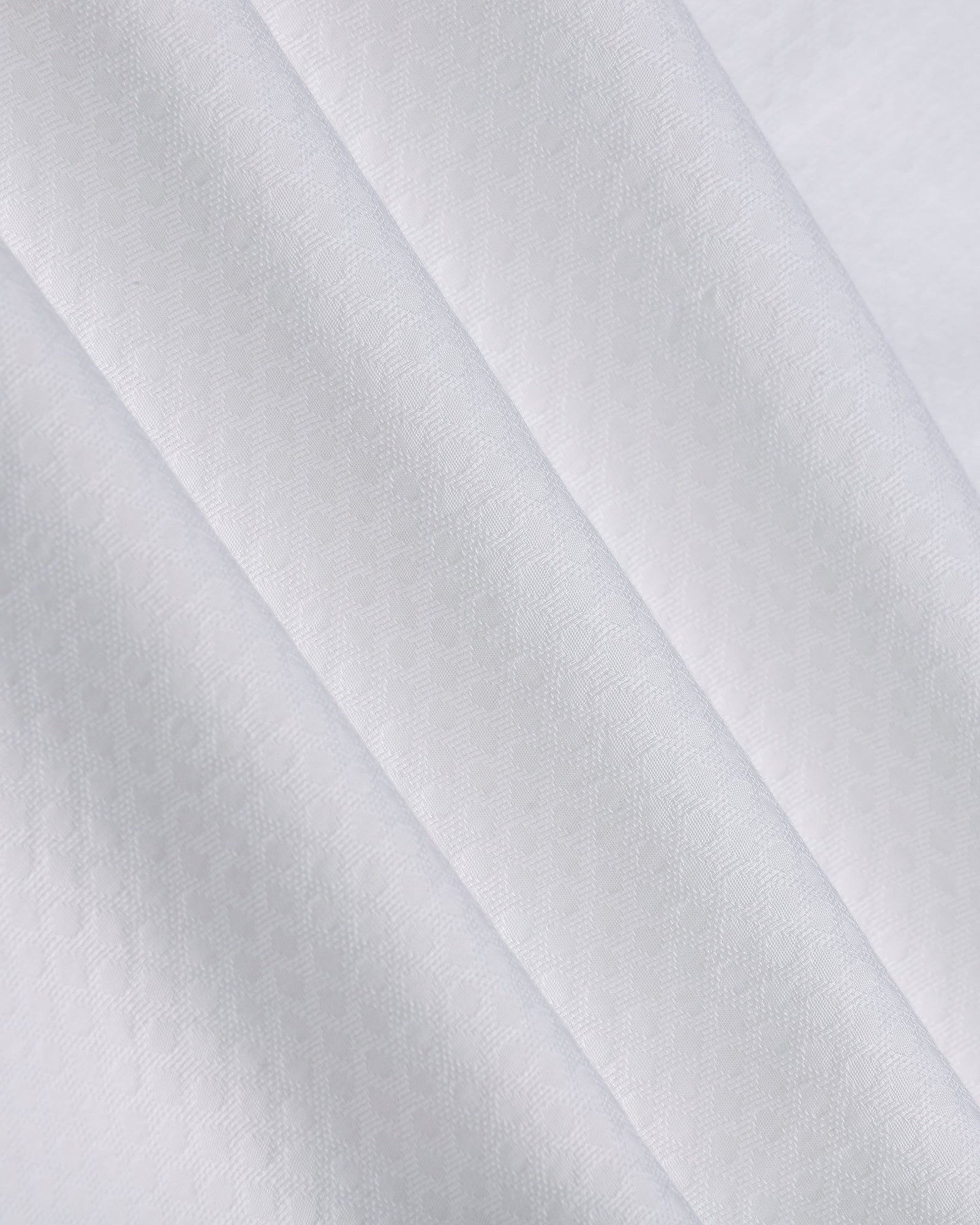 White Textured Shirt - Jemy