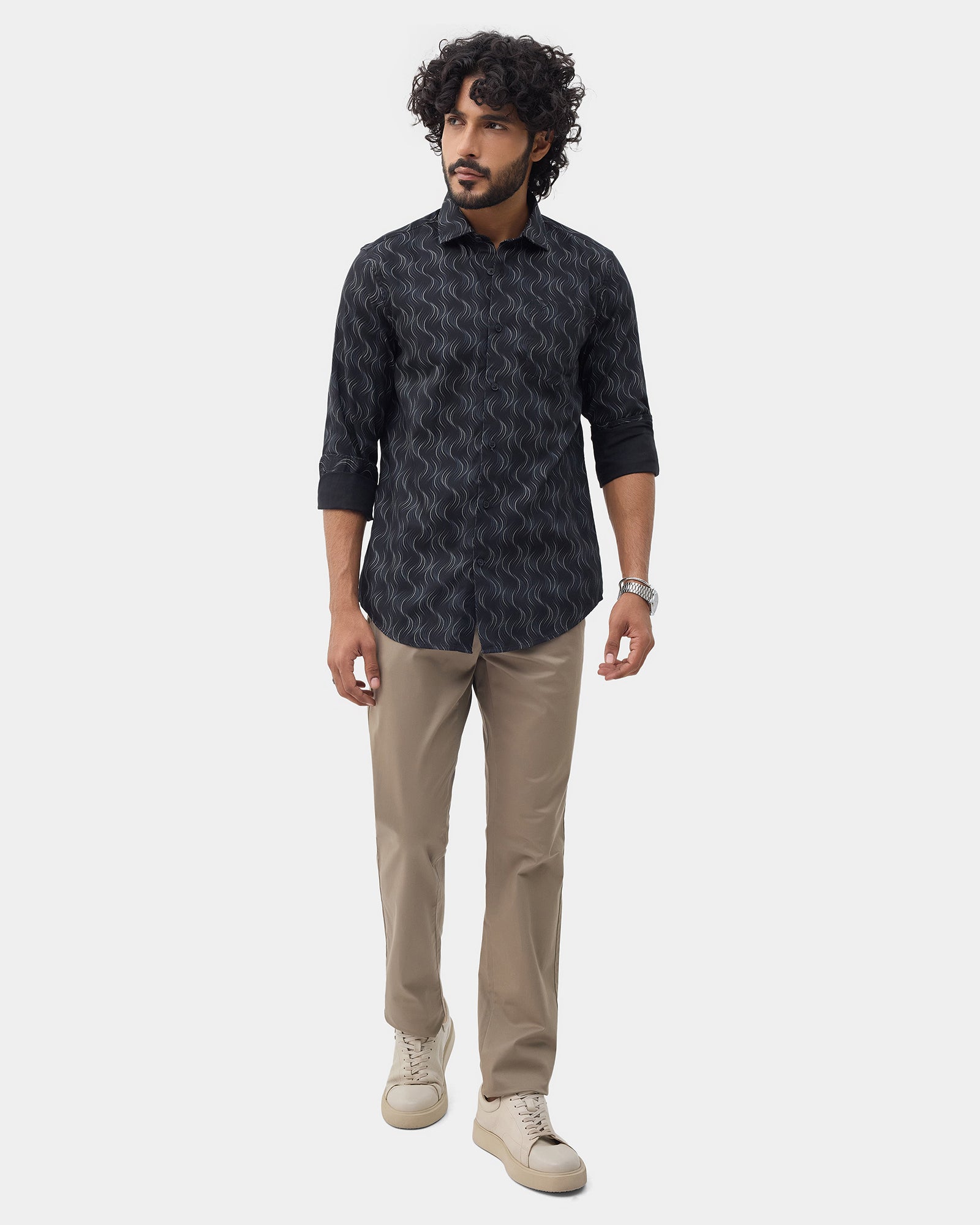 Black Printed Shirt - Keno
