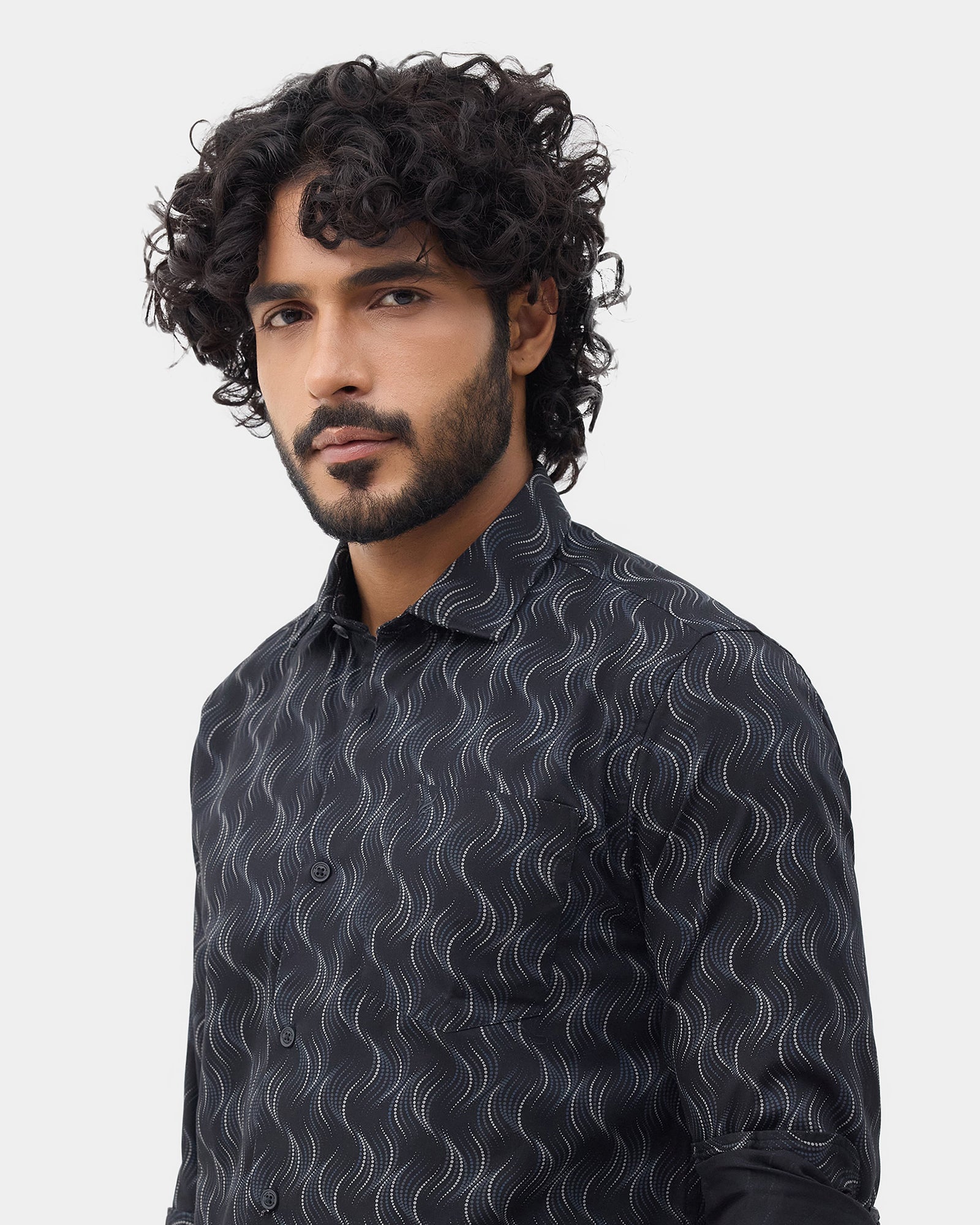 Black Printed Shirt - Keno