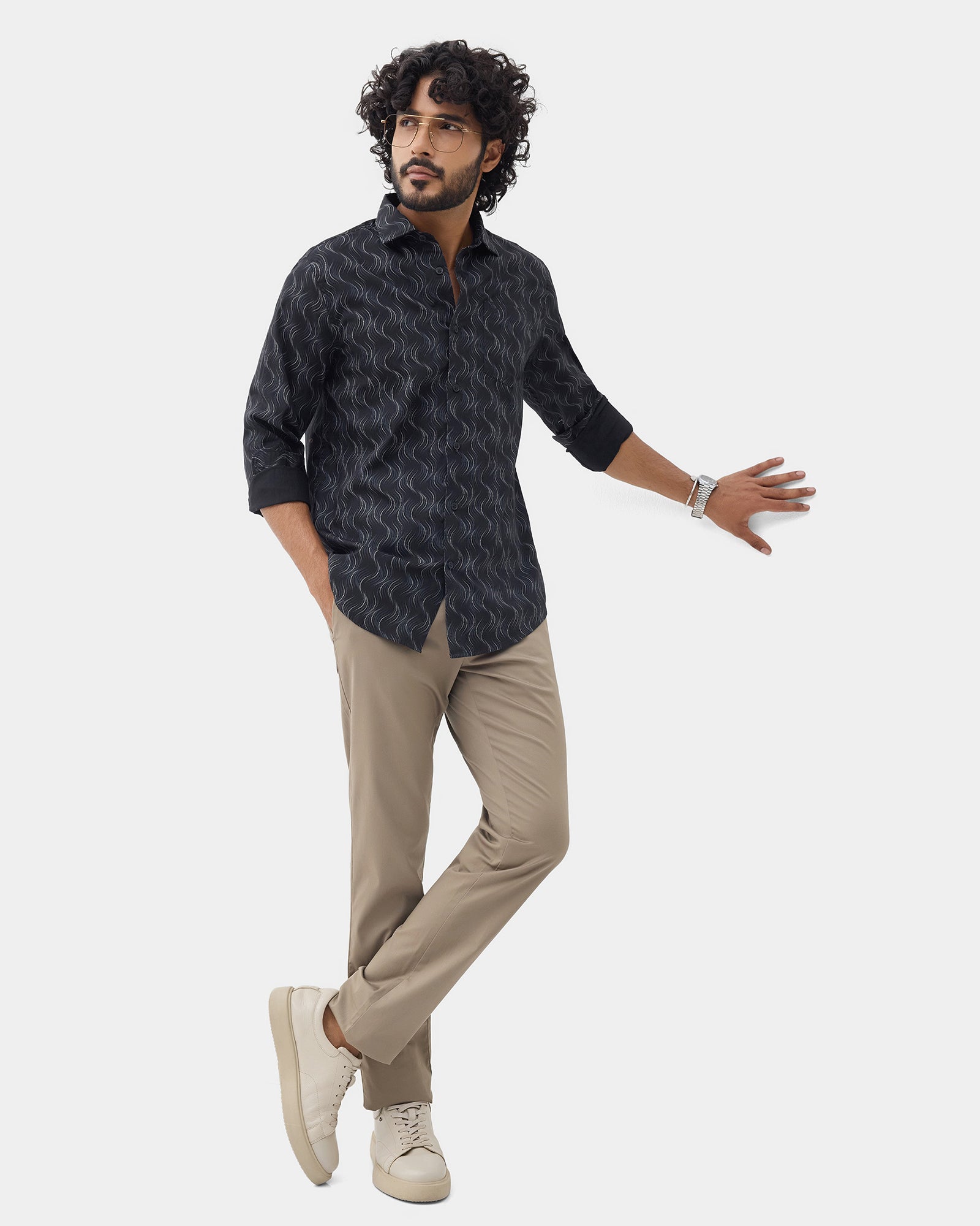 Black Printed Shirt - Keno