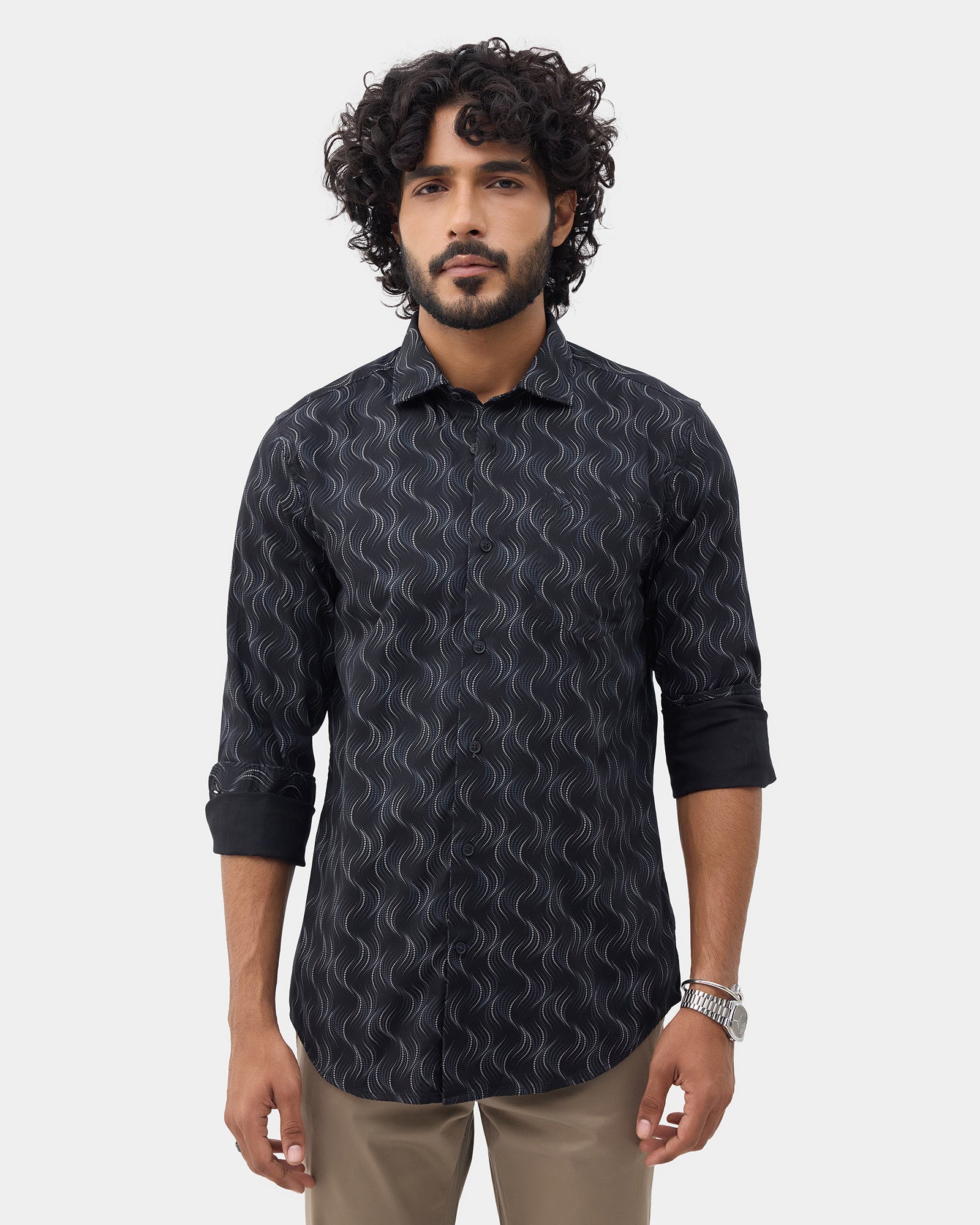 Black Printed Shirt - Keno