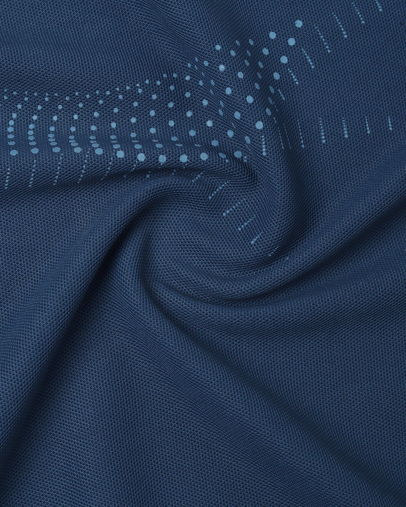 Dark Blue TechPro Printed Polo - Tae