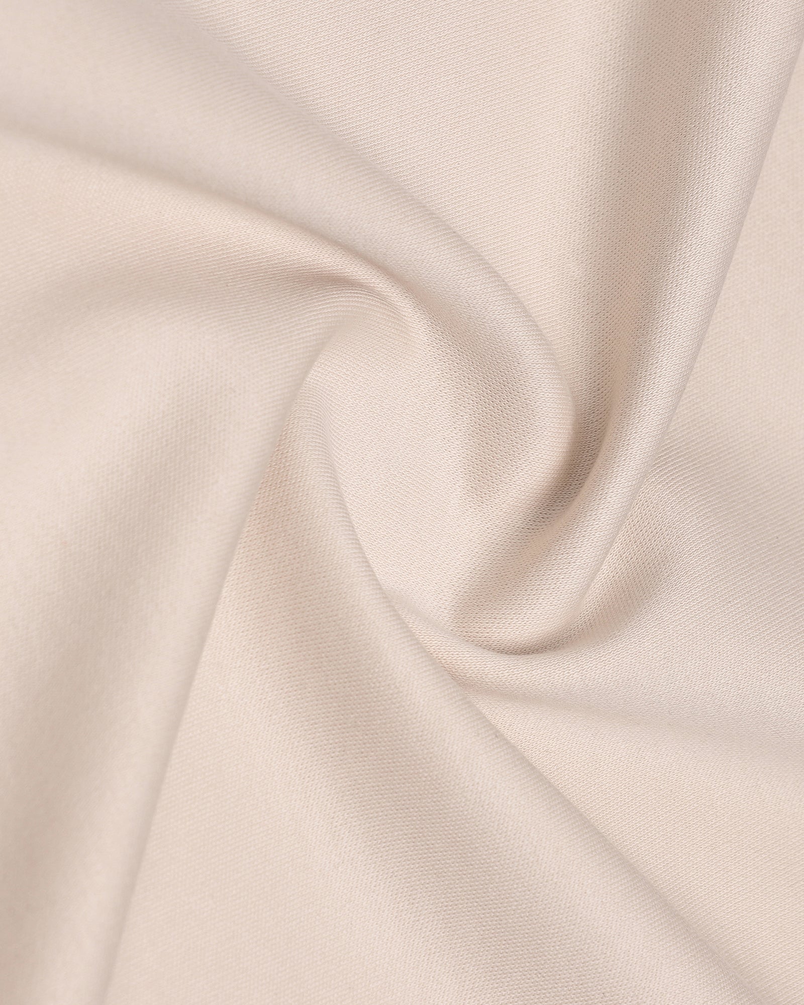 Almond Luxe Beige Solid Polo - Toll