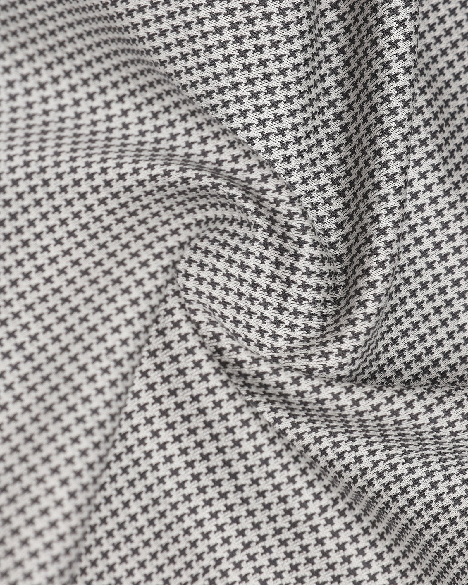 Light Grey Textured Polo - Bomi