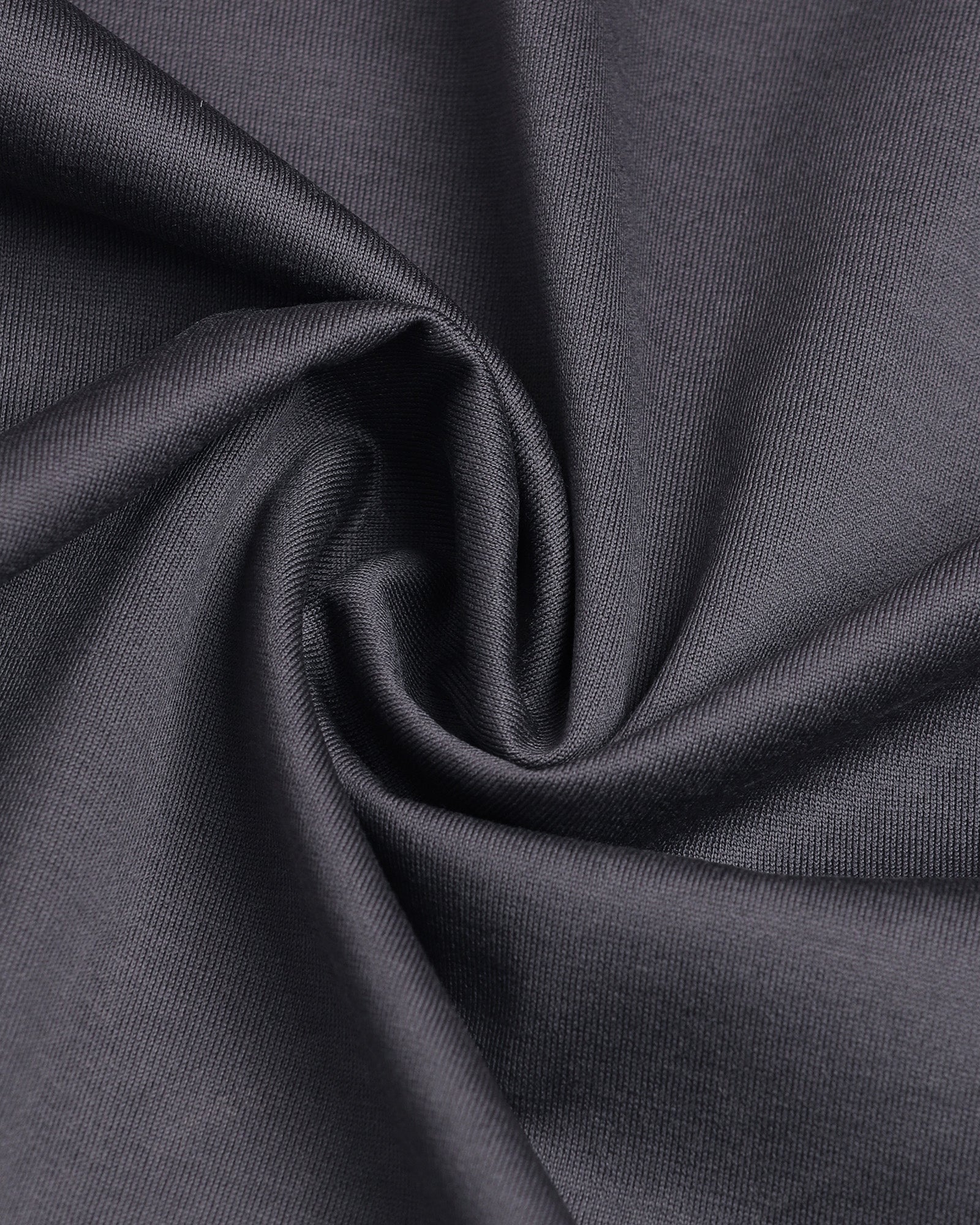 Charcoal Grey Solid Polo - Ae Ryun
