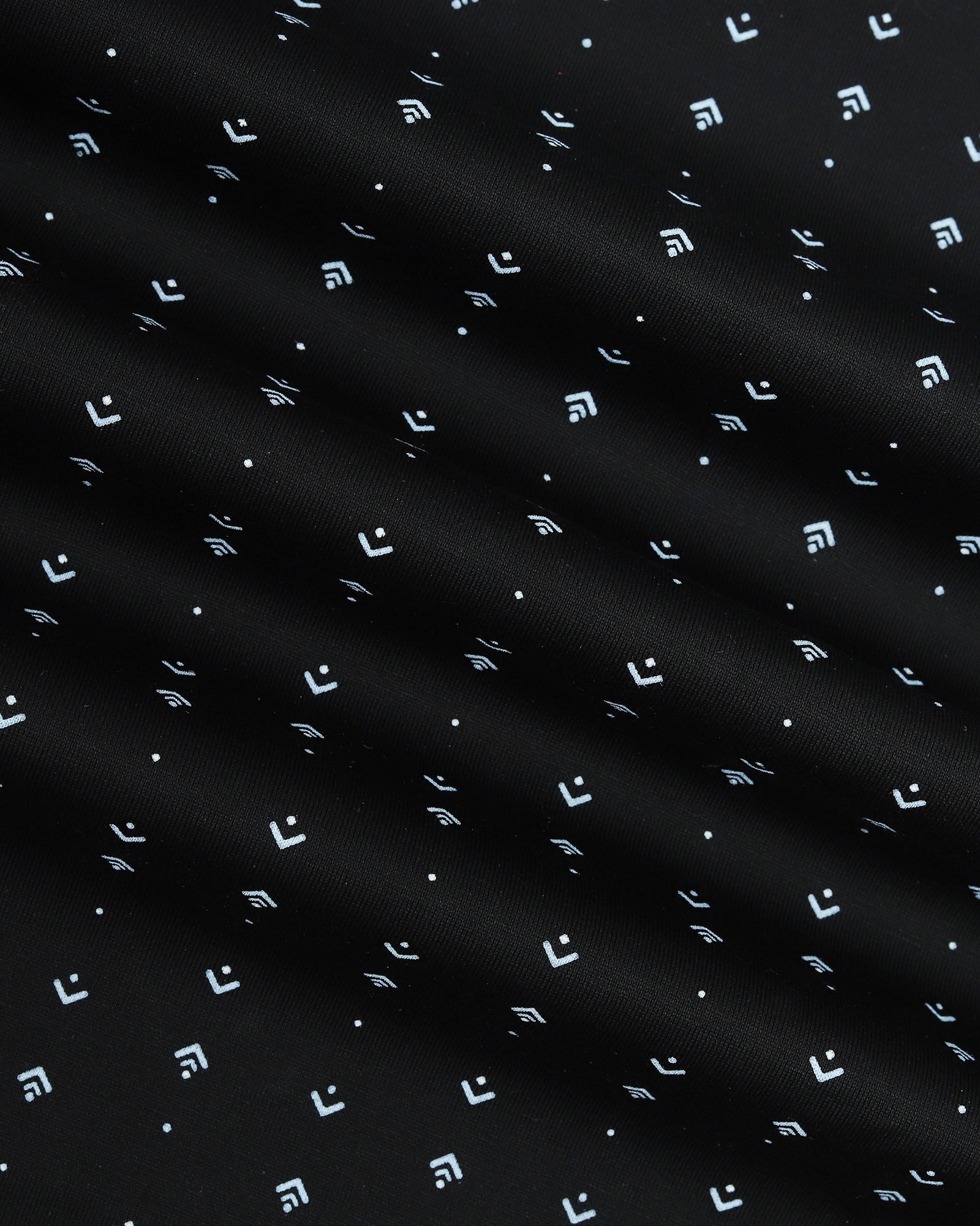 Black Printed Polo - Kima