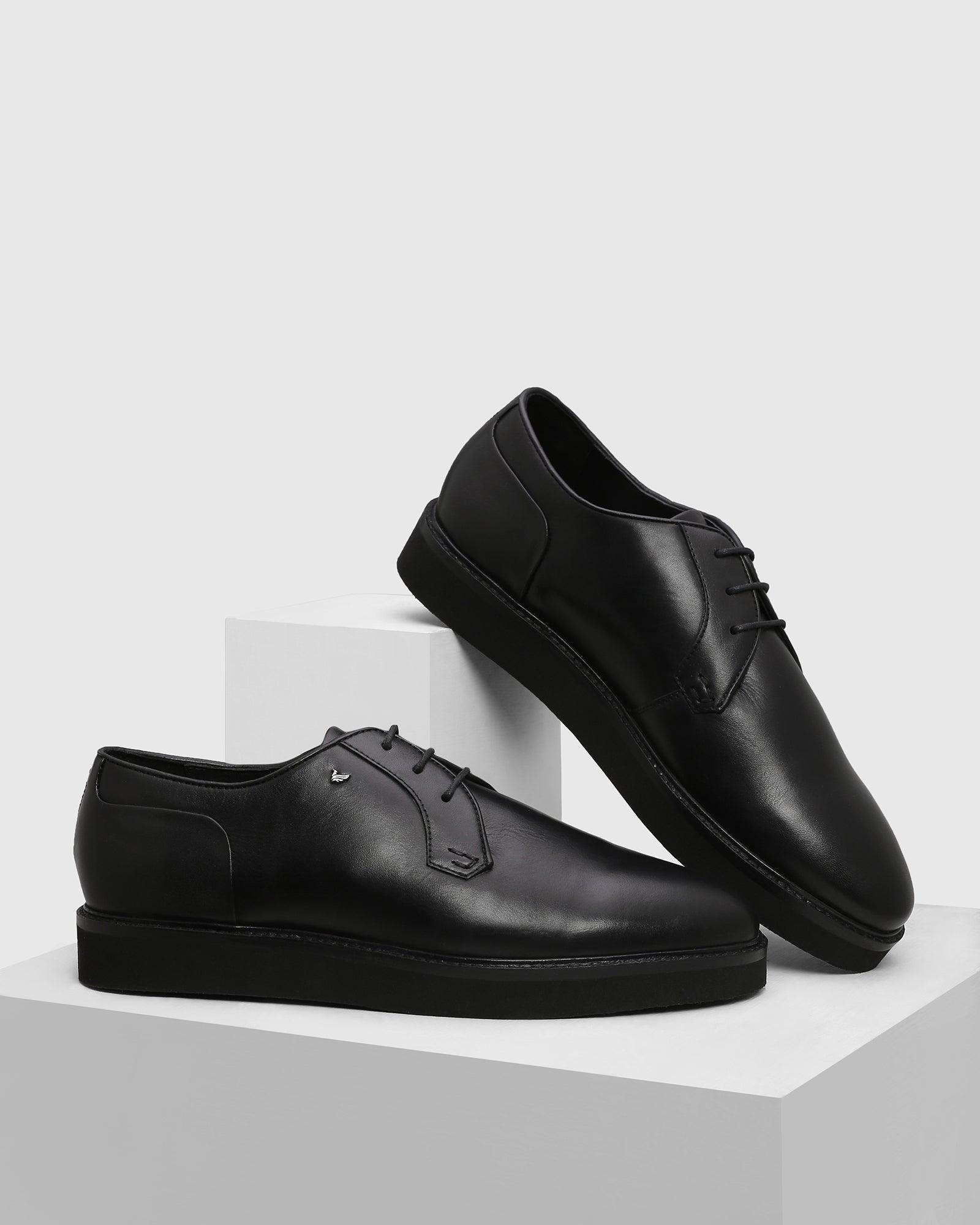 Plain black formal shoes Clearance