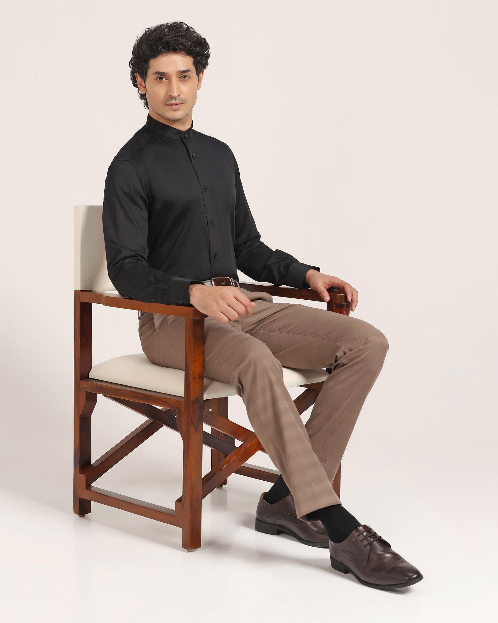 Must Haves Formal Black Solid Shirt - Sailor - Blackberrys