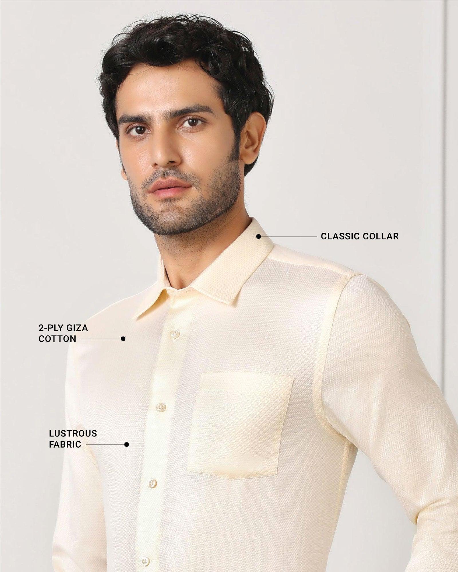 Formal Shirt In Off White (Samuel) - Blackberrys