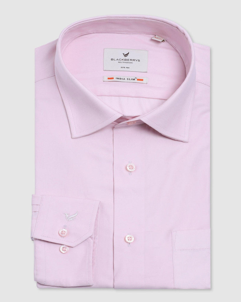 Formal Pink Solid Shirt - Manuel