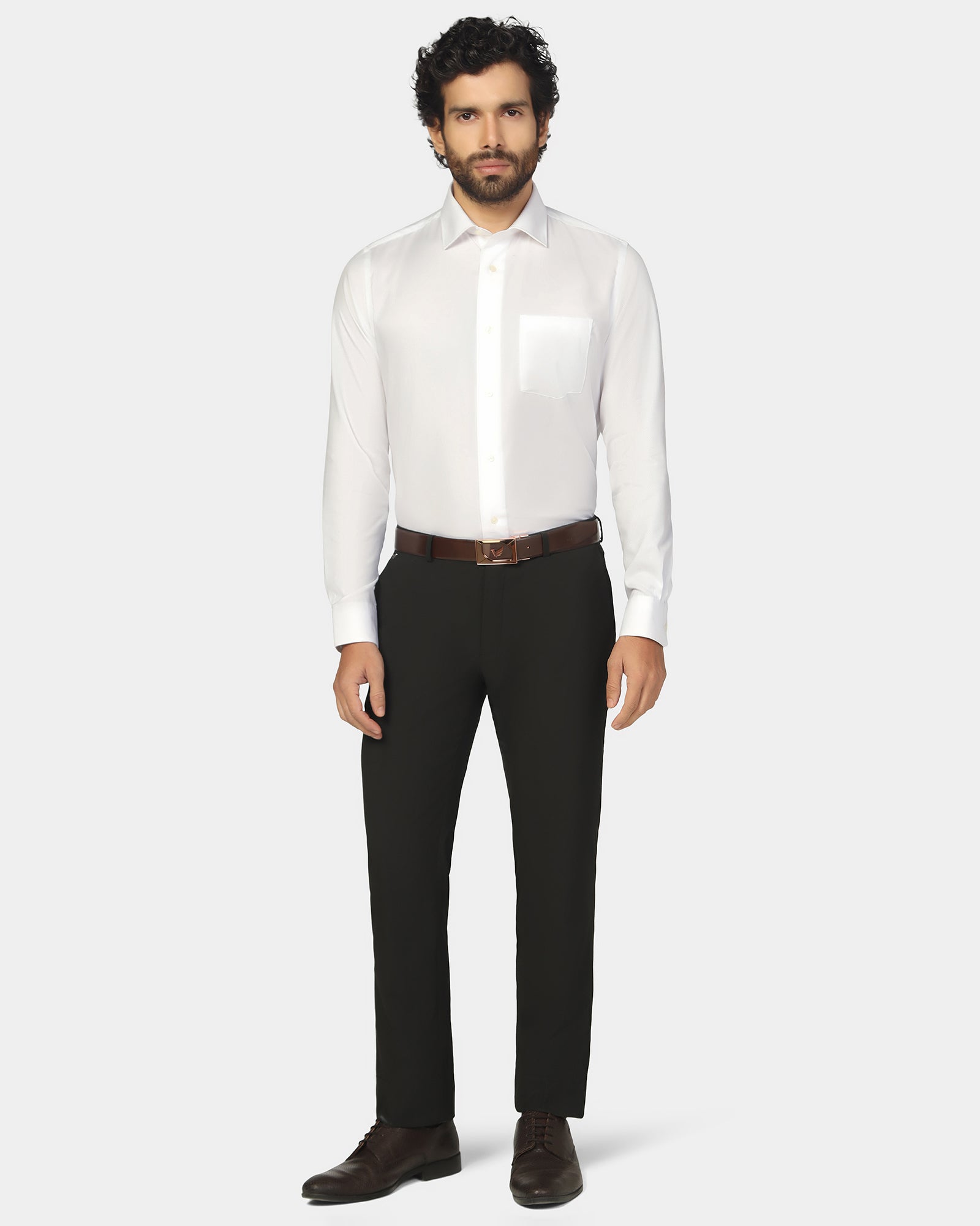 Super White Textured Shirt - Spectrum