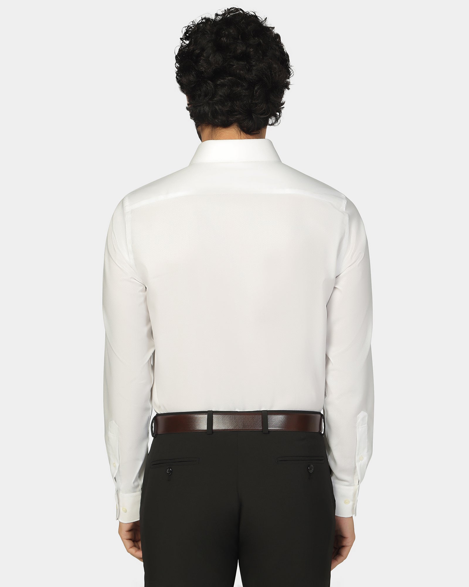 Super White Textured Shirt - Spectrum
