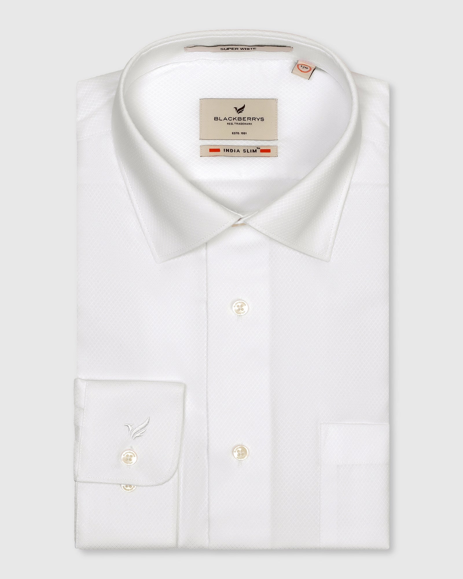 Super White Textured Shirt - Spectrum