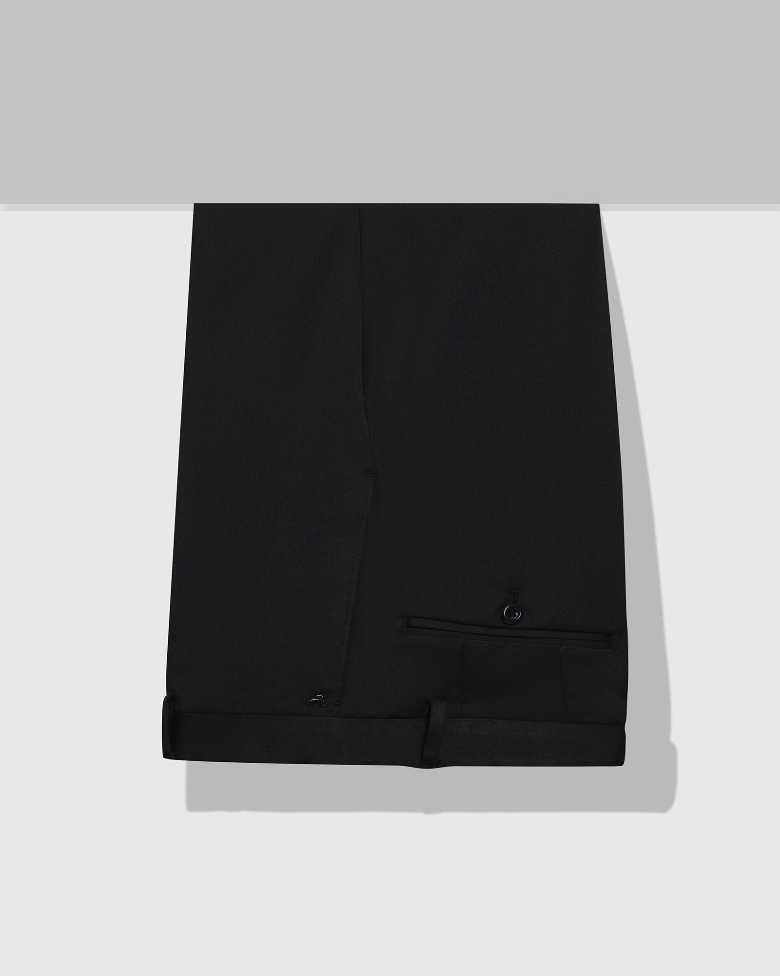 Formal Trousers In Black B-95 (Tisot) - blackberrys-clothing