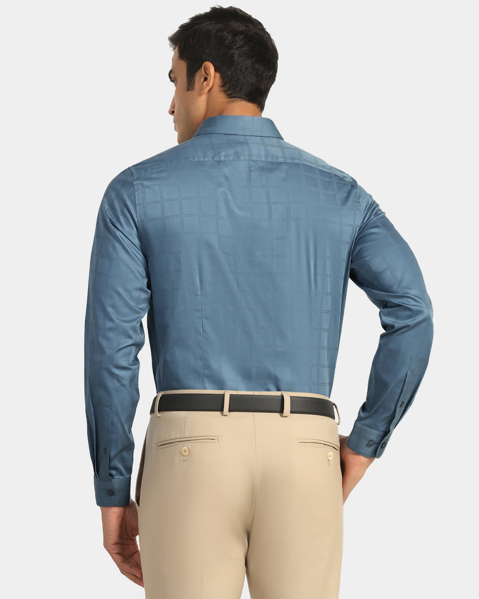 Formal Blue Check Shirt - Rhythm