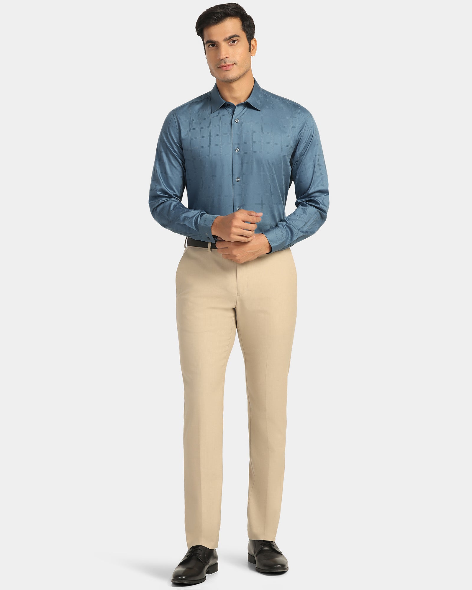 Formal Blue Check Shirt - Rhythm