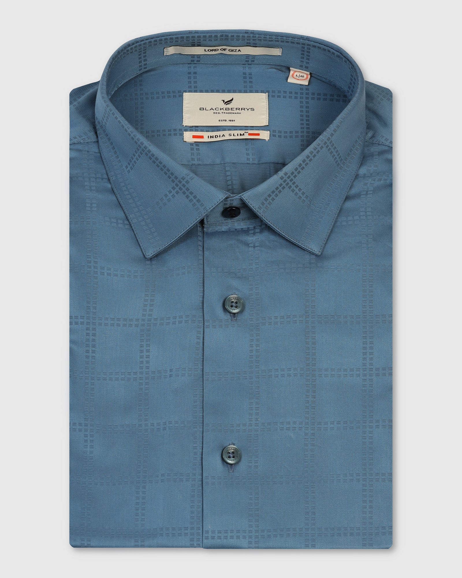 Formal Blue Check Shirt - Rhythm
