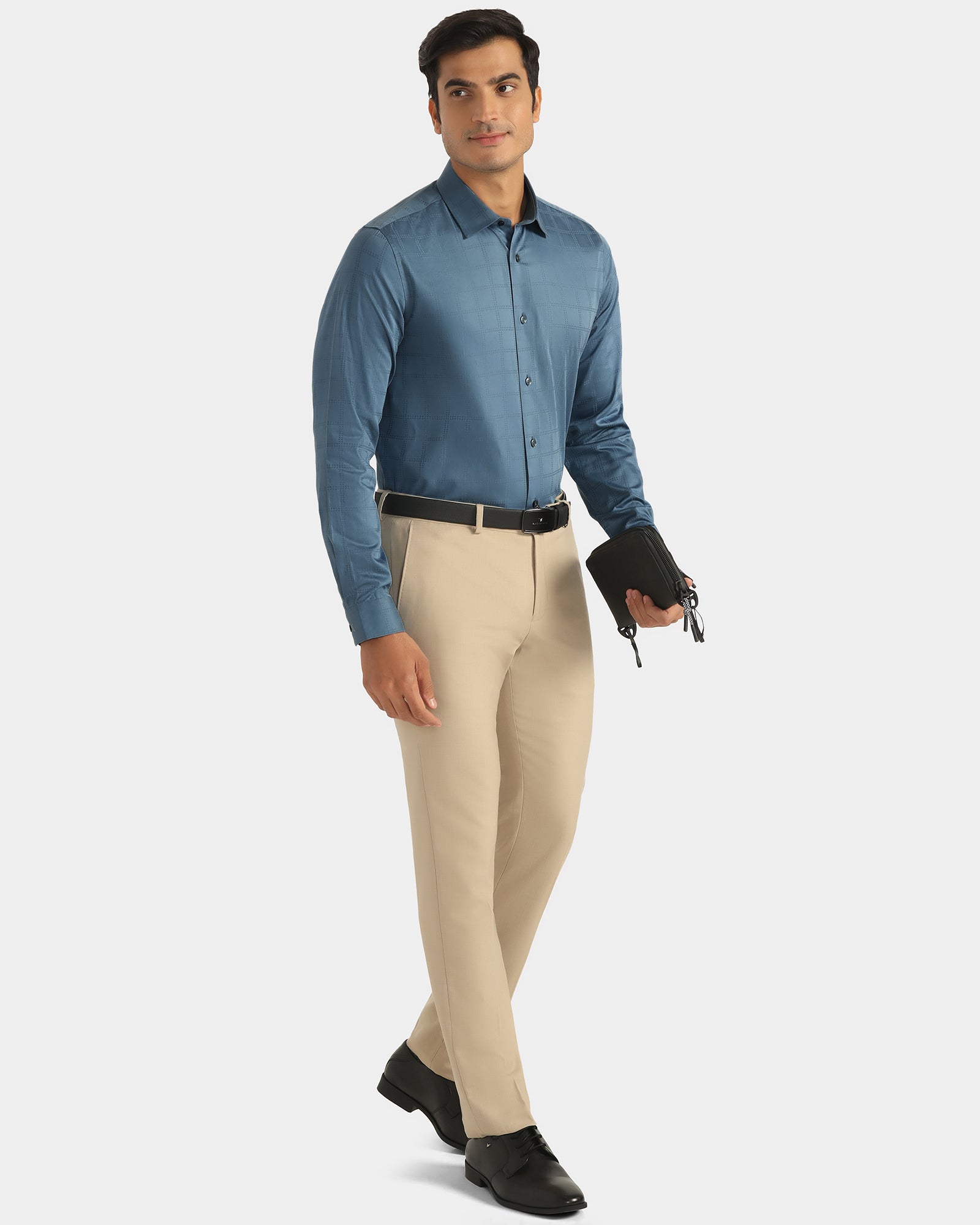 Formal Blue Check Shirt - Rhythm