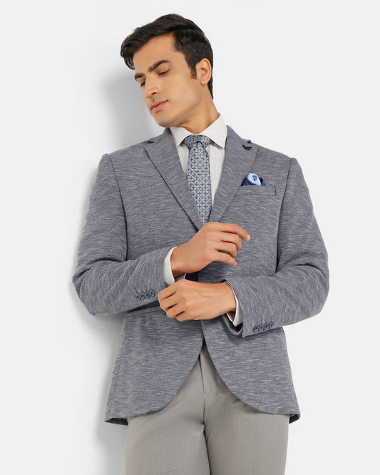 Formal Navy Textured Blazer - Jacobs