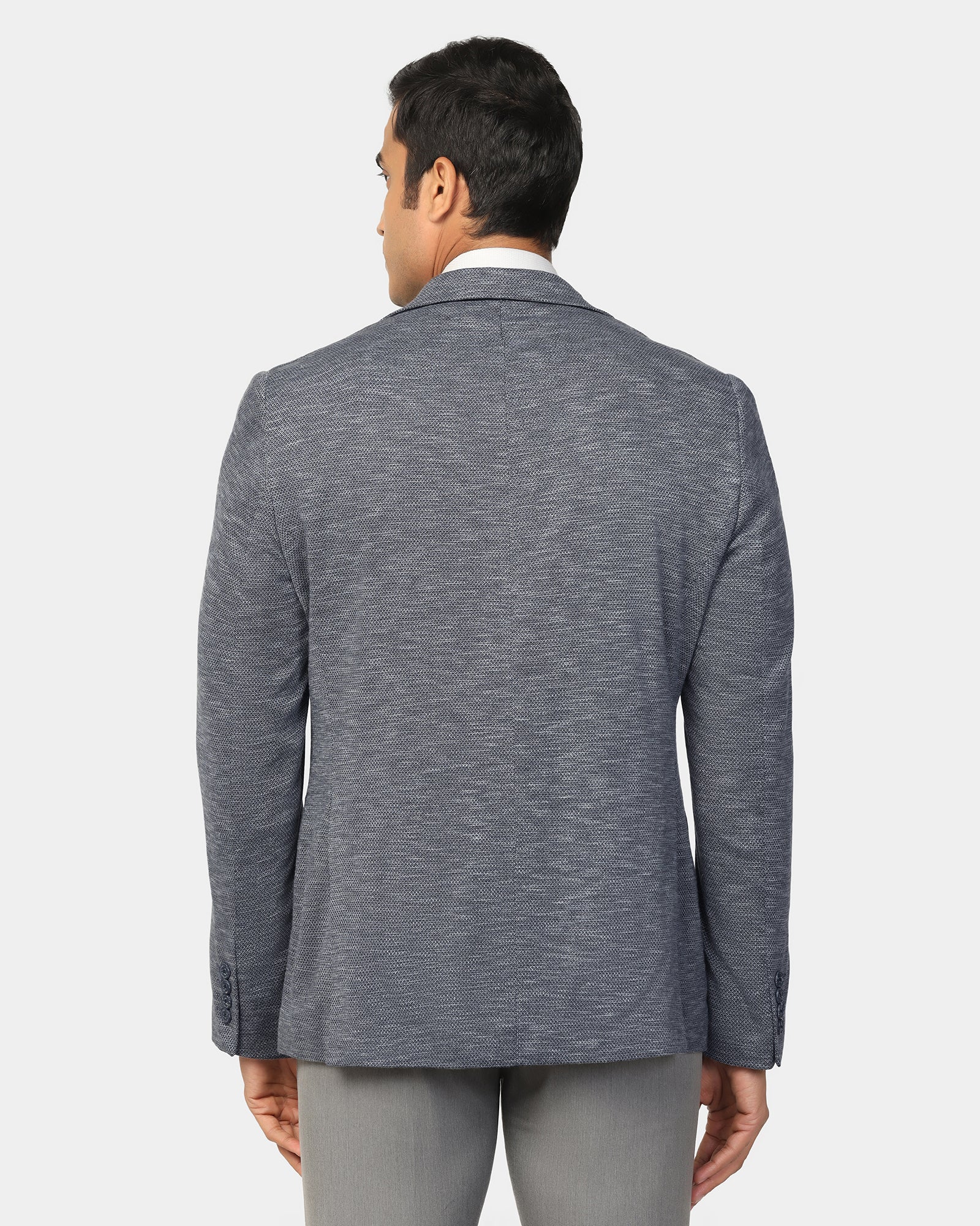 Formal Navy Textured Blazer - Jacobs