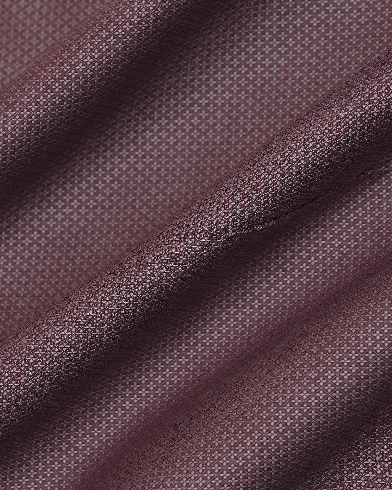 Formal Plum Textured Shirt - Punch