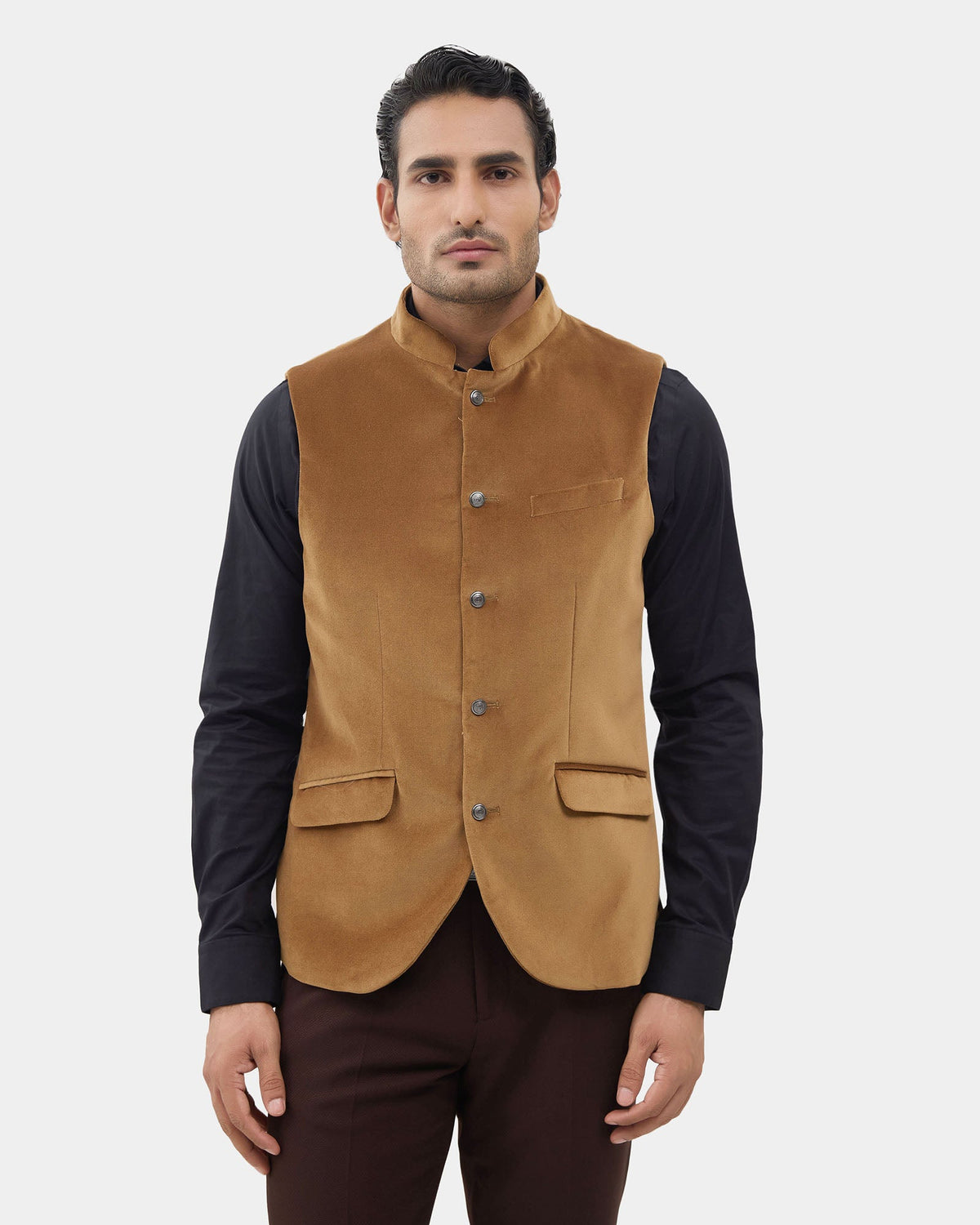 Gold Solid Waistcoat - Neveger