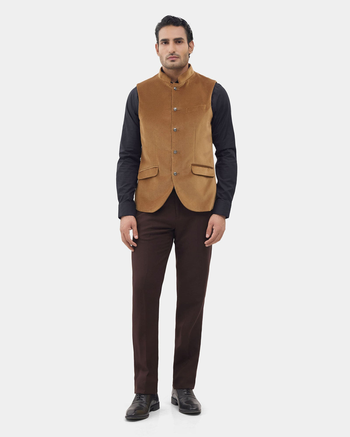 Gold Solid Waistcoat - Neveger