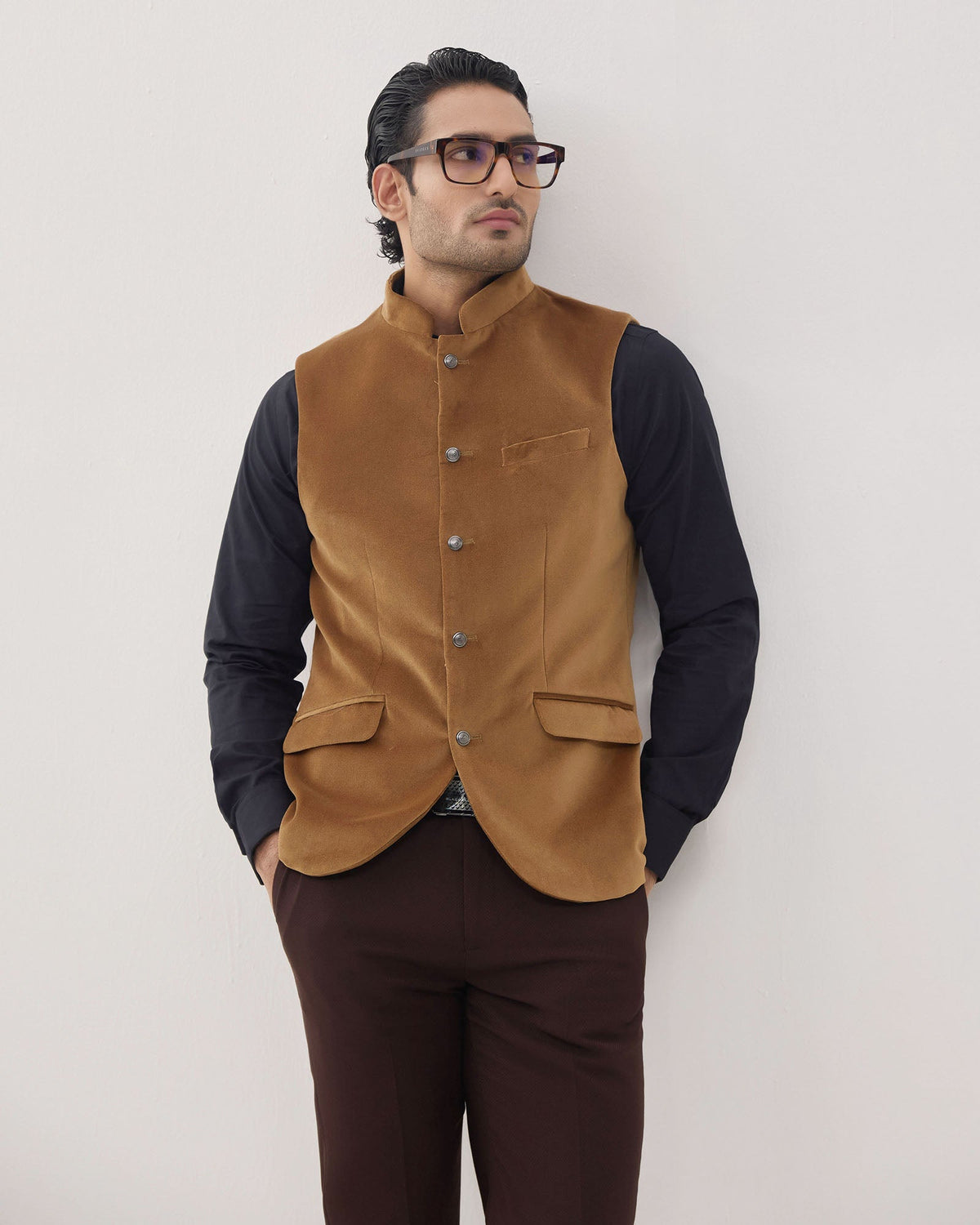 Gold Solid Waistcoat - Neveger