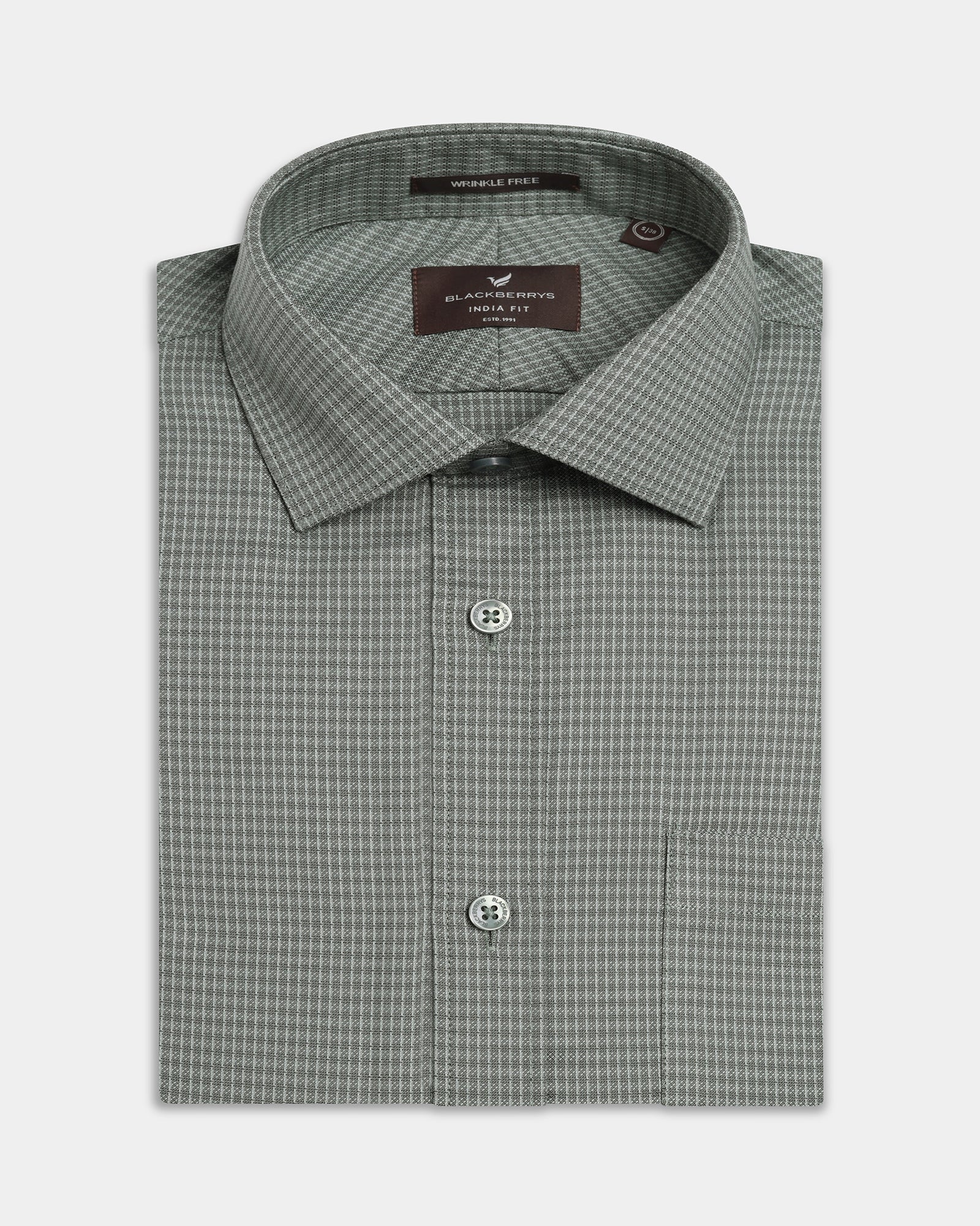 Green Textured Shirt - Rivon