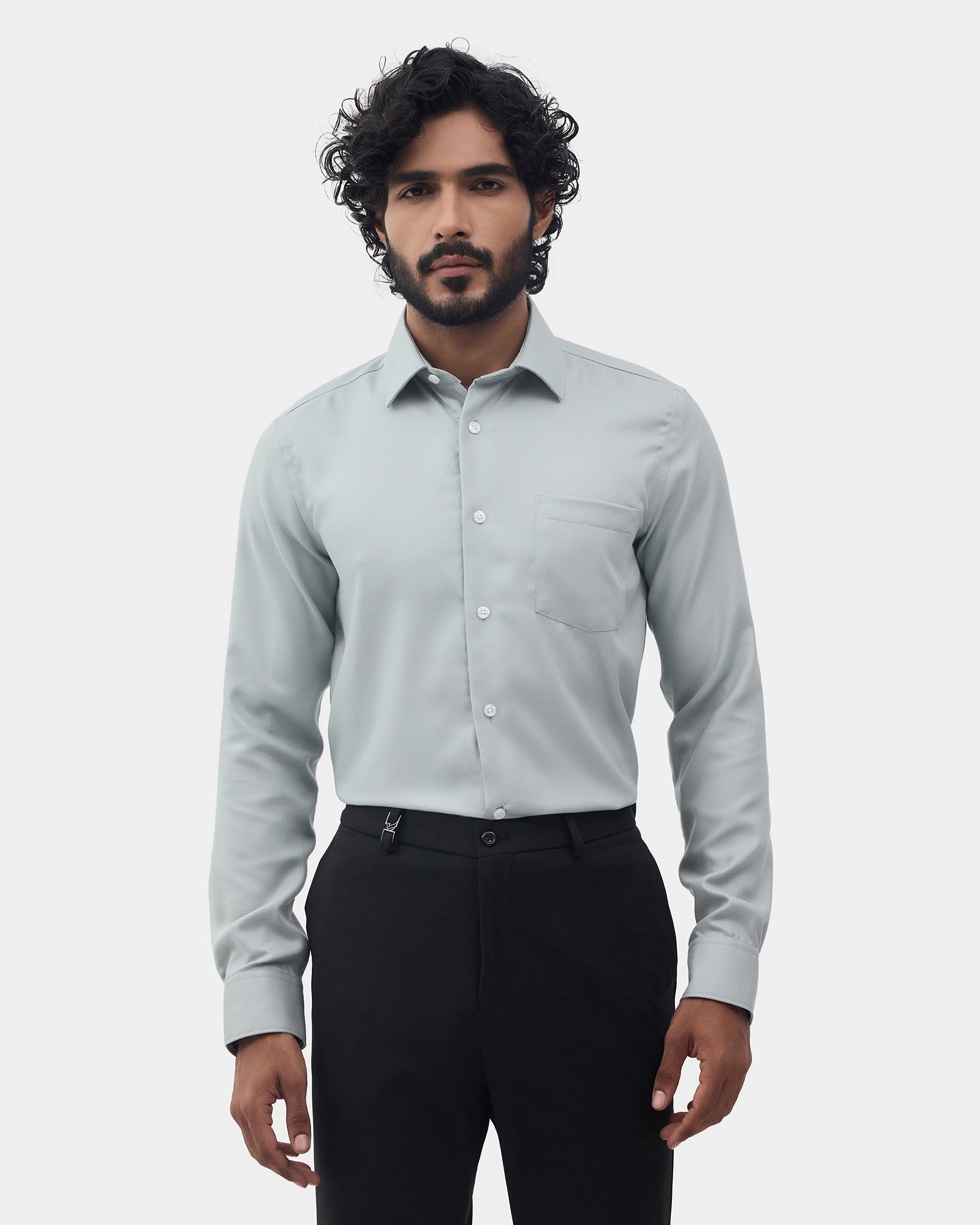 LONG SLEEVE INDIA FIT STRUCTURE SHIRT