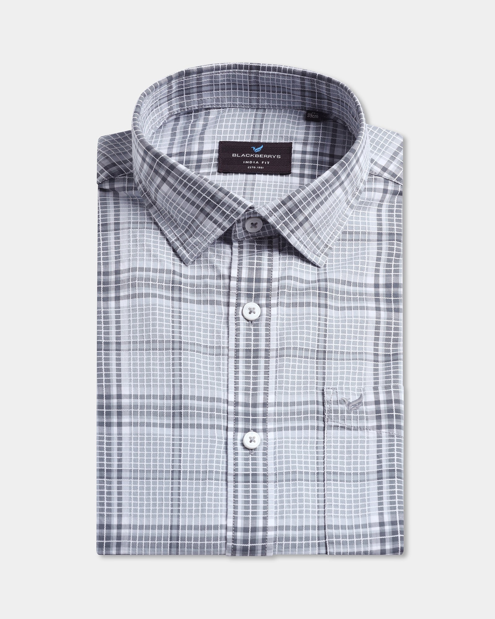 Grey Check Shirt - Farlen