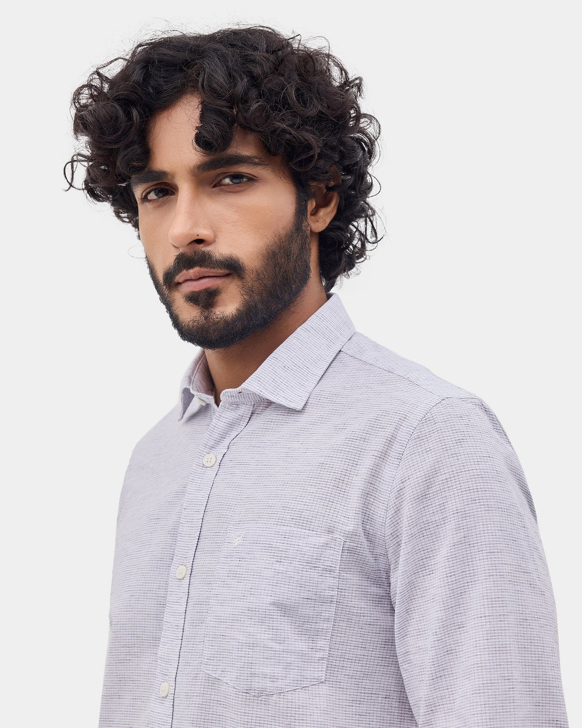 Grey Check Shirt - Mofer