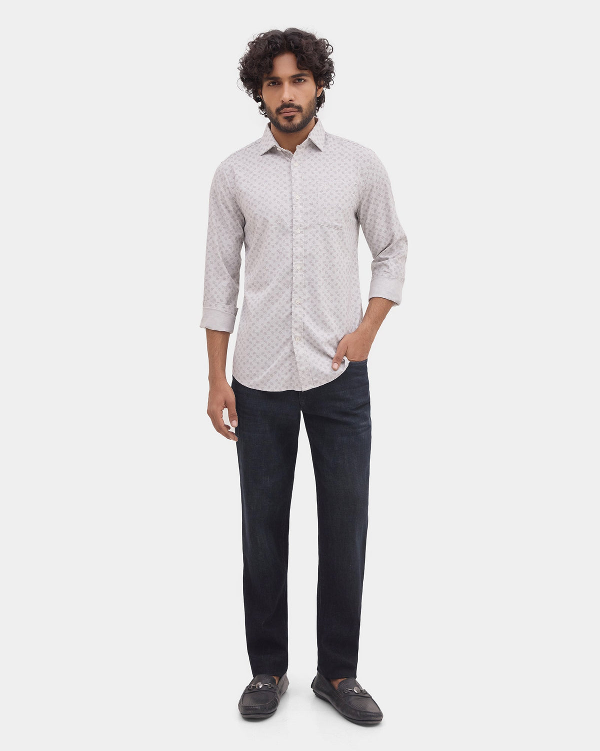 Grey Printed Shirt - Joren