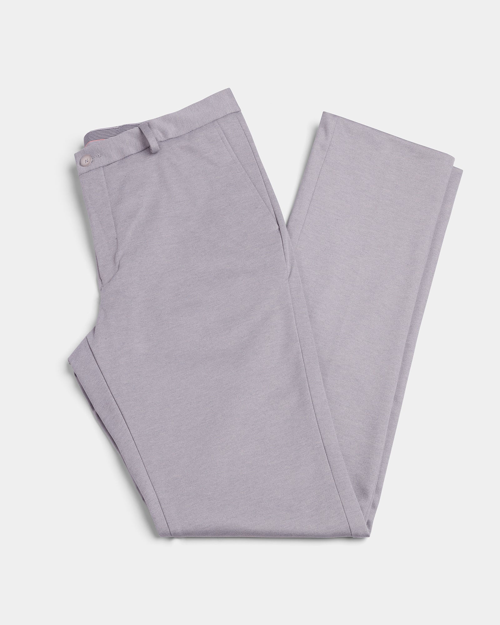 Grey Solid Formal Trouser - Stewart