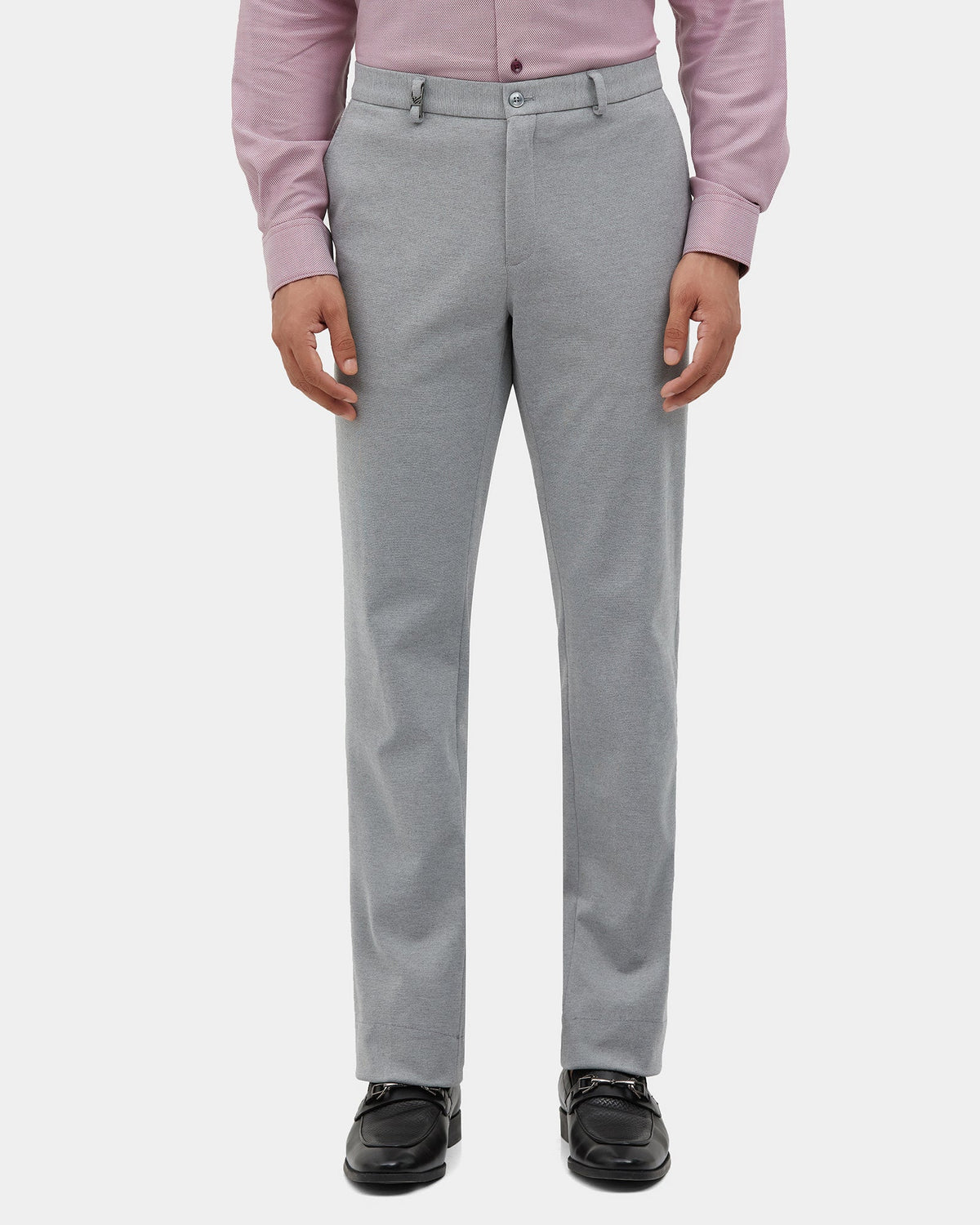 Grey Solid Trouser - Clark