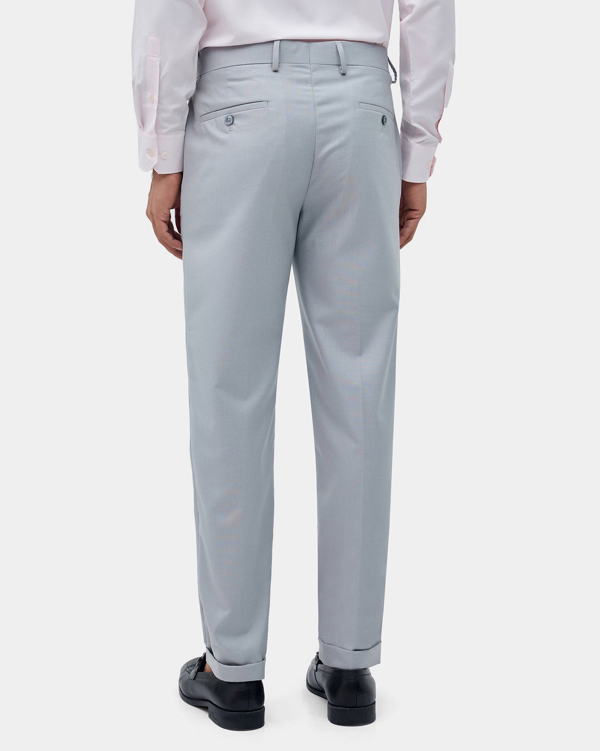 Grey Solid Trouser - Tudor